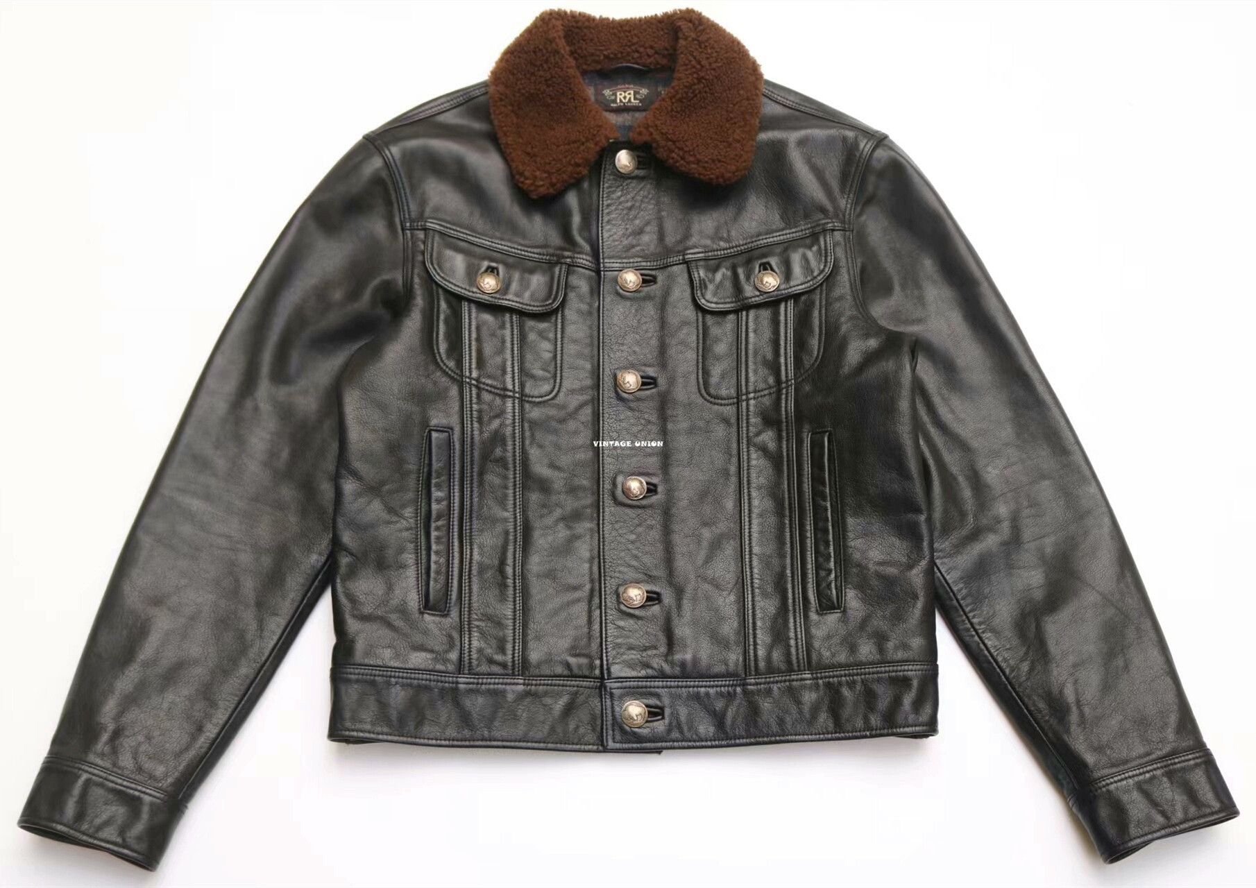 RRL Ralph Lauren RRL Vintage Distressed Leather Jacket Size US M / EU 48-50 / 2 - 1 Thumbnail