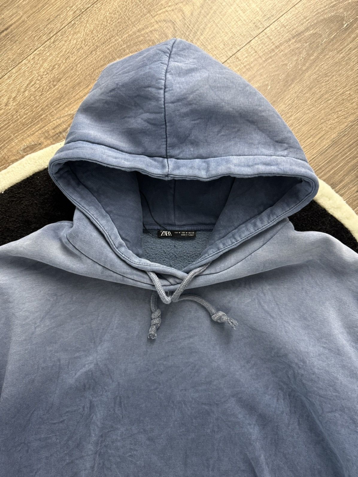 Zara Sunfaded Blue Zara Hoodie Size US M / EU 48-50 / 2 - 2 Thumbnail