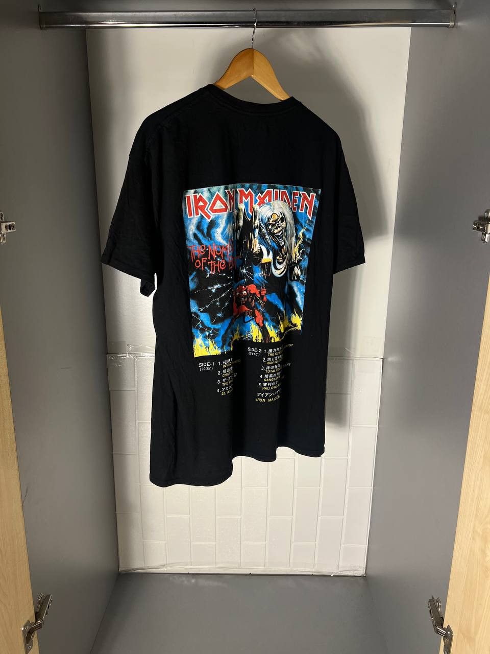 Band Tees VINTAGE IRON MAIDEN WORLD TOUR ROCK T-SHIRT METAL MONSTER Size US XXL / EU 58 / 5 - 6 Thumbnail