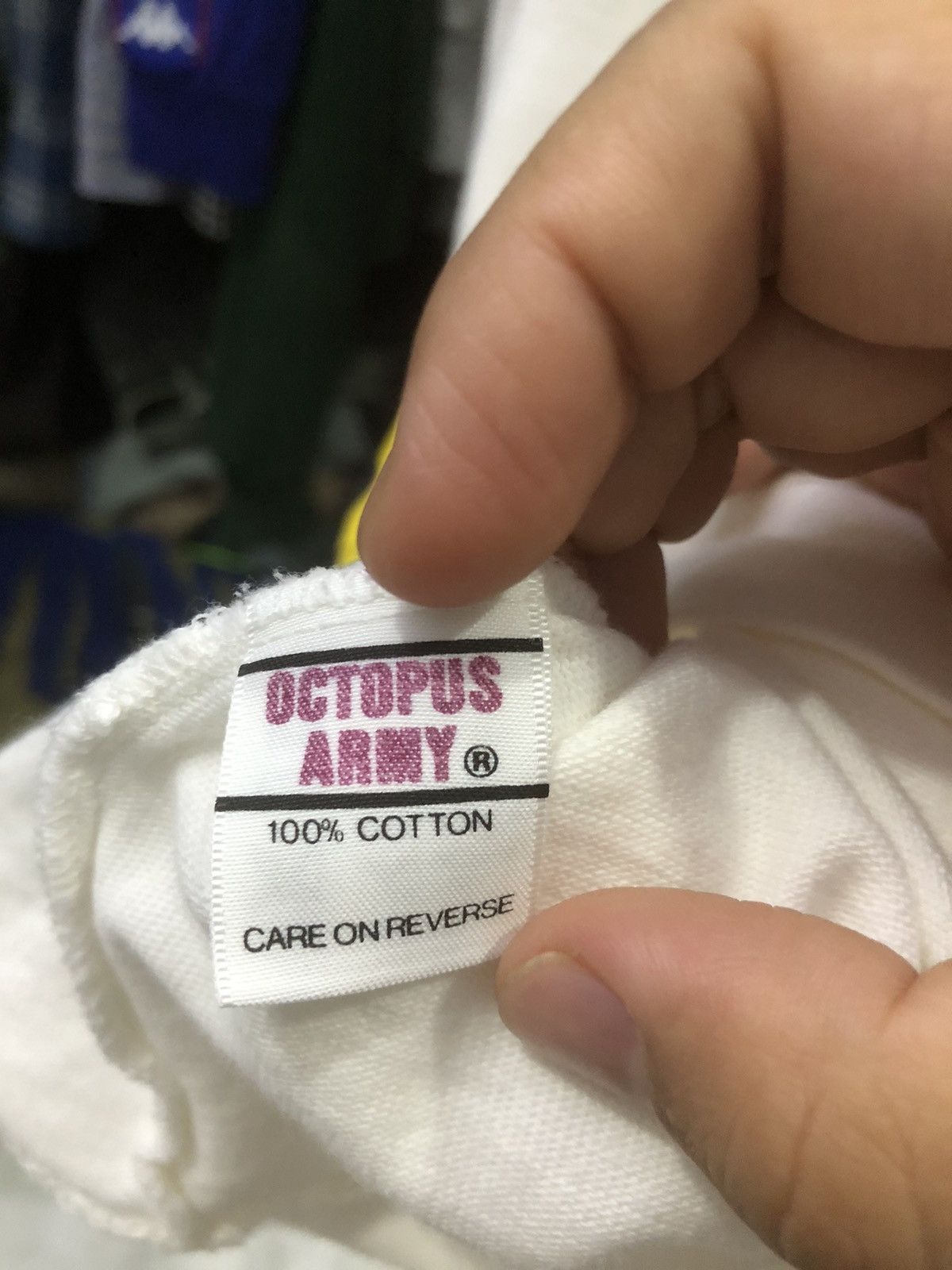 Japanese Brand Octopus Army ‘Push’ Tee – Rare Anti-Drug Streetwear Size US M / EU 48-50 / 2 - 12 Thumbnail