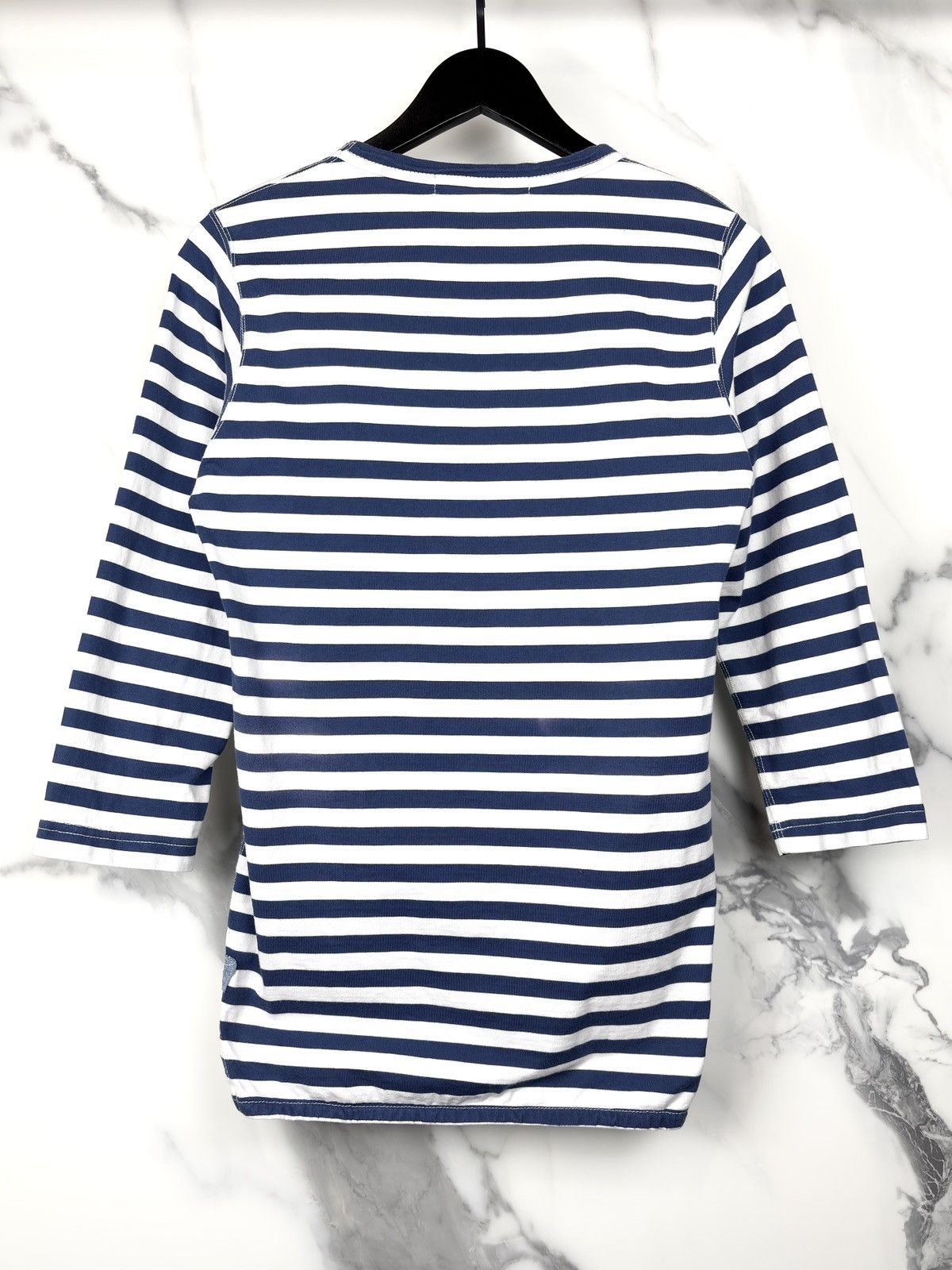Junya Watanabe SS13 Junya Watanabe Striped Longsleeve Tshirt Navy Size US M / EU 48-50 / 2 - 2 Thumbnail