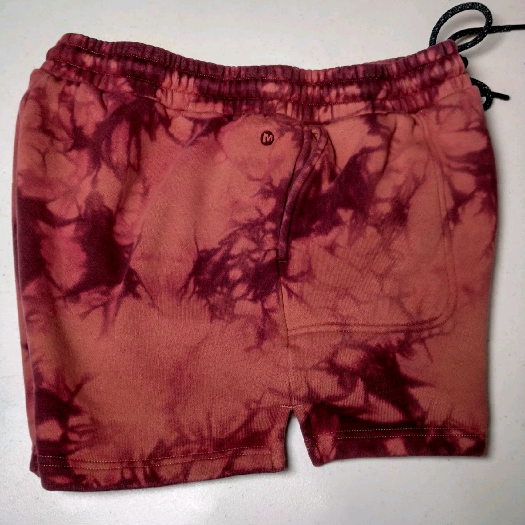 Merrell VINTAGE Merrell Women's Athletic Shorts Knit Tie Dye Burgundy M Casual Activewear Athleisure Size 32" / US 10 / IT 46 - 5 Thumbnail