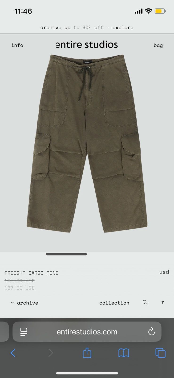 Entire Studios ENTIRE STUDIOS MILITARY CARGO PANTS Size US 36 / EU 52 - 10 Thumbnail