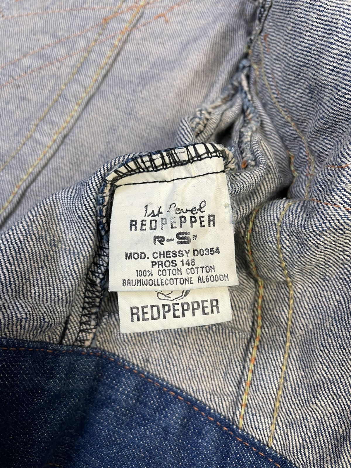 Hysteric Glamour Y2k Red Pepper Cropped Denim Jacket Size S / US 4 / IT 40 - 9 Thumbnail