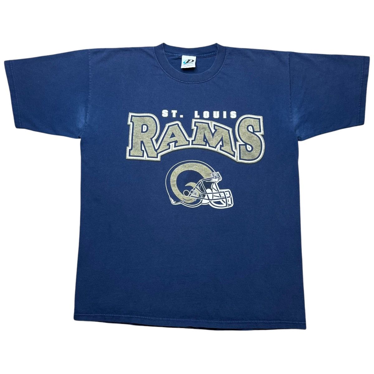 NFL × Vintage Vintage 1990s NFL St. Louis Rams Spell Out 3D Graphic Tee Size US XL / EU 56 / 4 - 1 Thumbnail