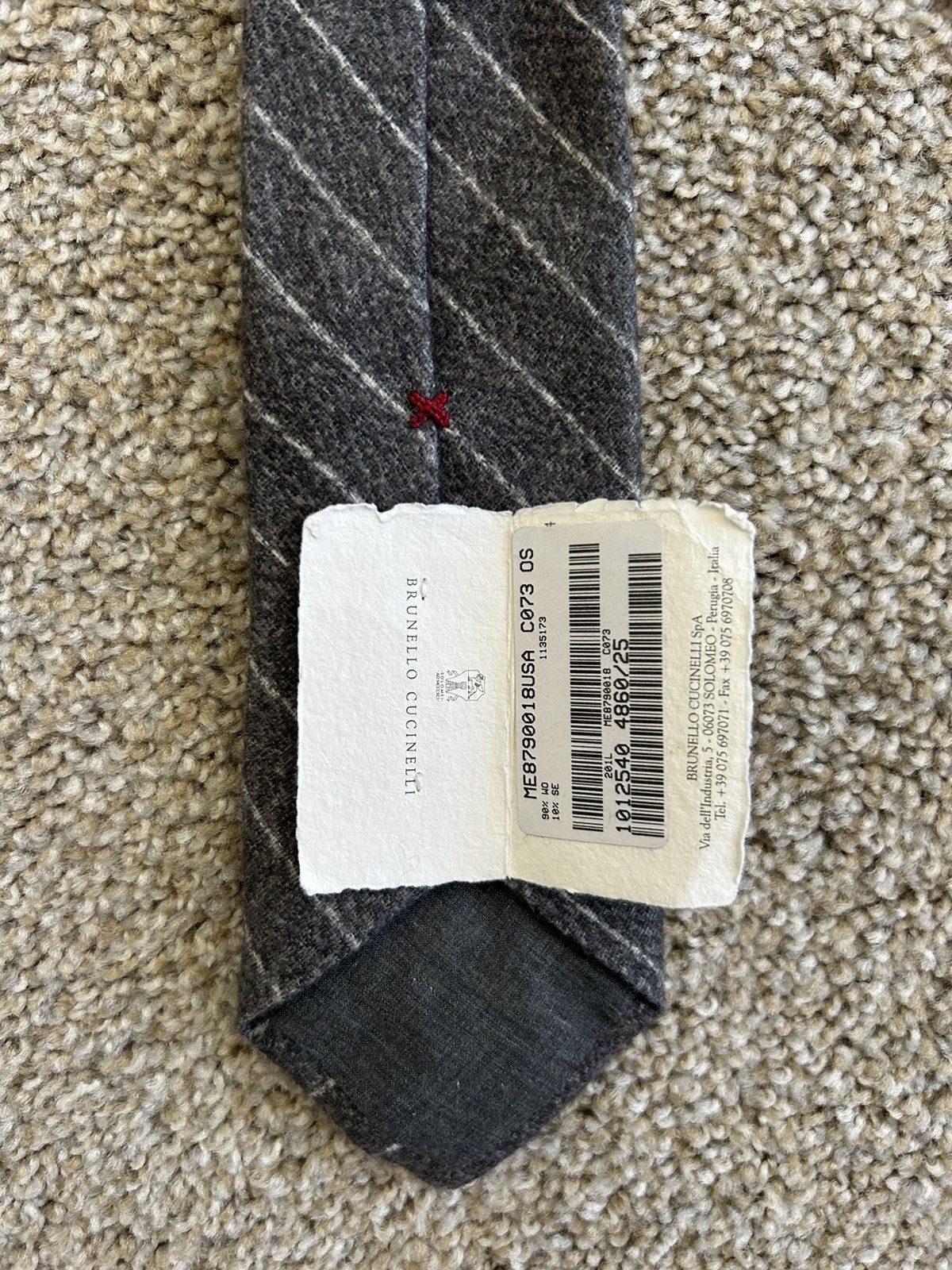 Brunello Cucinelli Unworn Brunello Cucinelli Wool Men’s Tie Size ONE SIZE - 6 Thumbnail