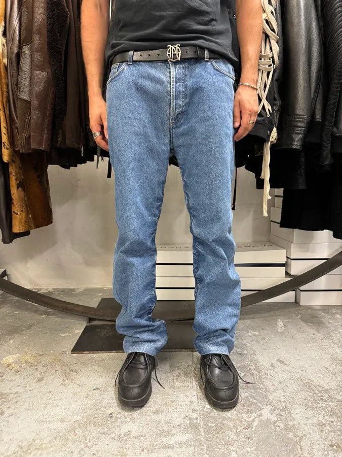 Just Cavalli × Vintage 2000s Cavalli Blue Denim Faded Jeans Size US 34 / EU 50 - 2 Thumbnail