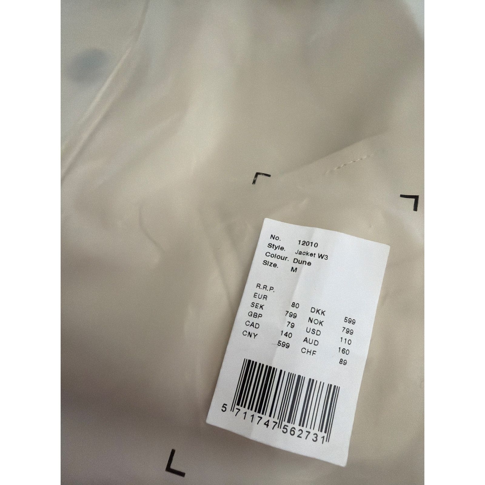 Rains New Rains storm breaker jacket w3 coat Dune Size US M / EU 48-50 / 2 - 6 Thumbnail