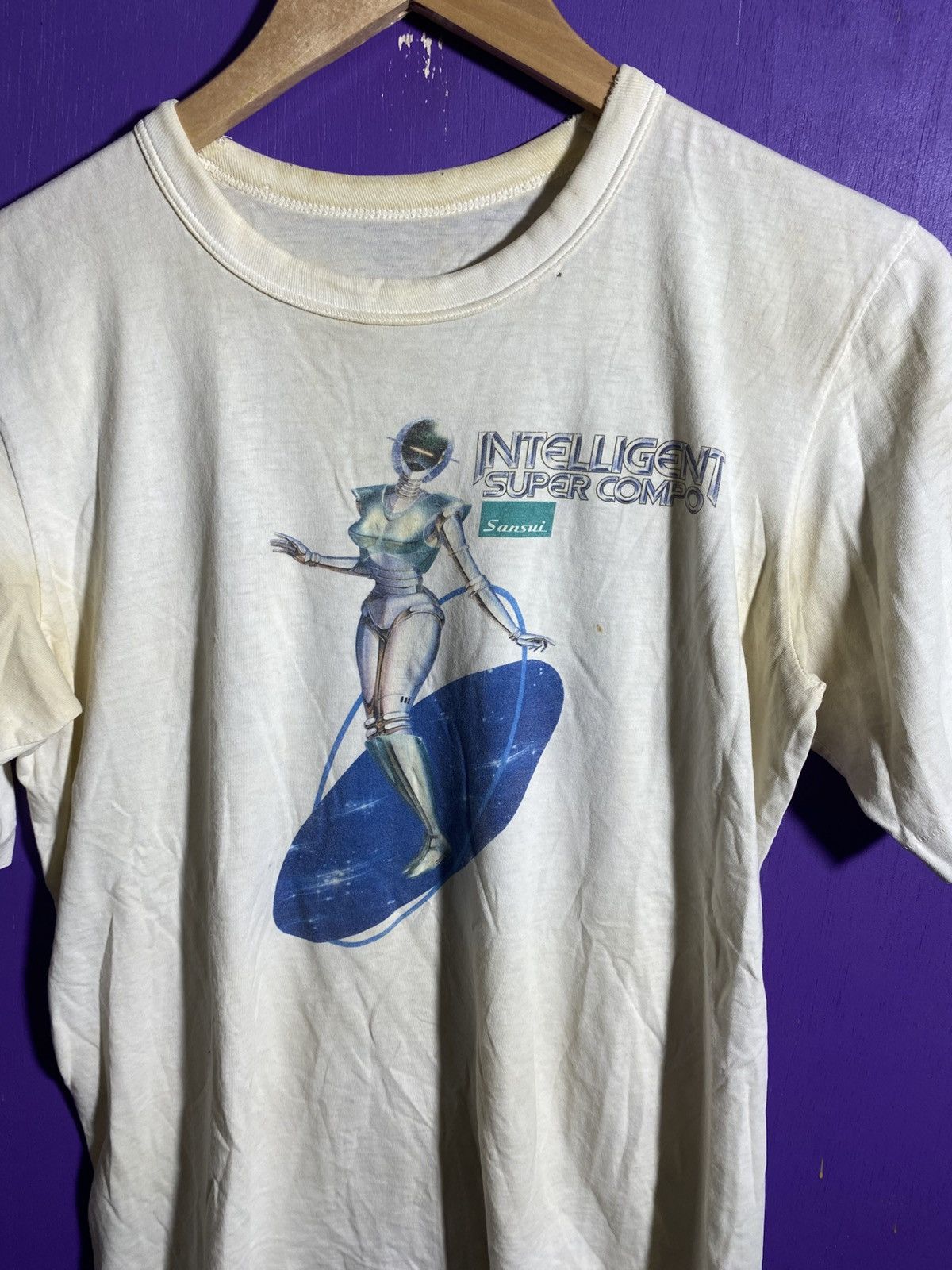 Vintage Vintage 80s intelligent supercompo Soriyama sci-fi art tee Size US M / EU 48-50 / 2 - 3 Thumbnail