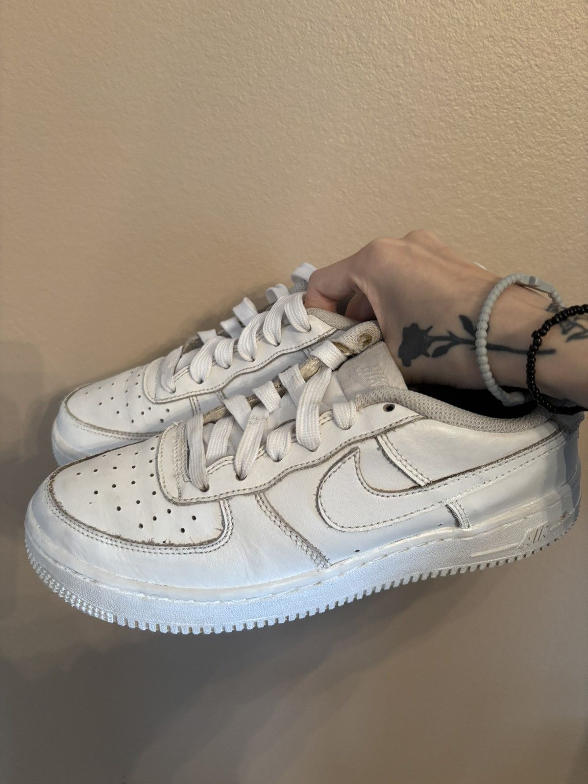 Nike Nike Air Force 1 Low GS 'White' Size US 5.5 / EU 38 - 6 Thumbnail