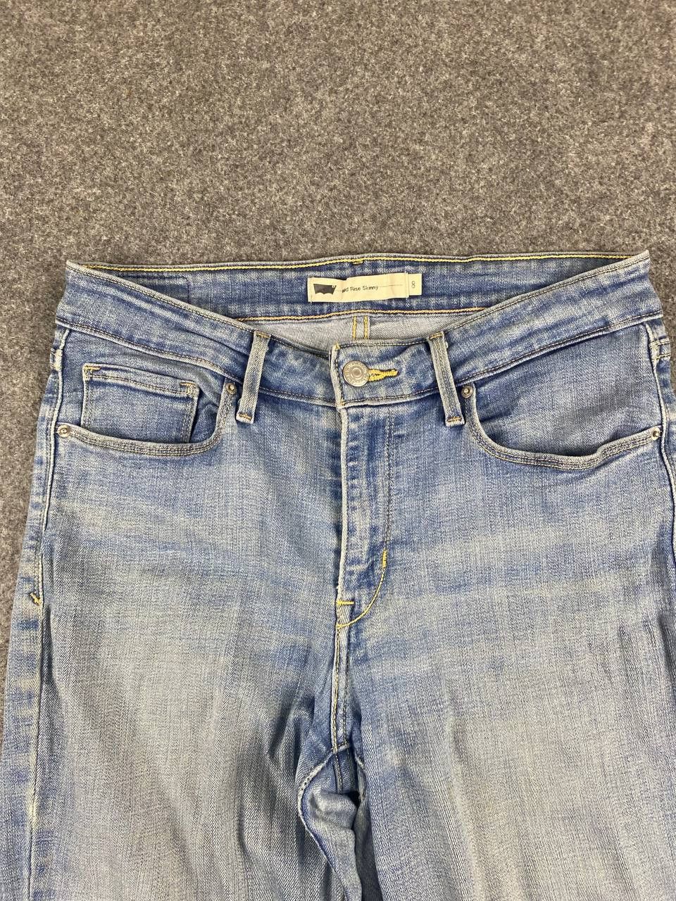 Levi's levis 575 mid rise skinny distressed denim Size 31" - 8 Thumbnail