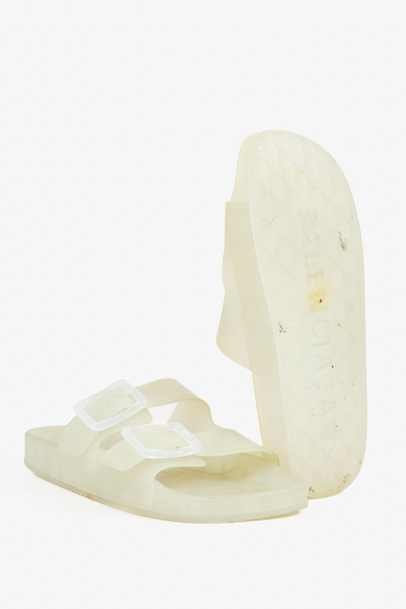 Balenciaga Balenciaga Mallorca Translucent Buckled Jelly Slide Sandals Size US 7.5 / IT 37.5 - 5 Thumbnail