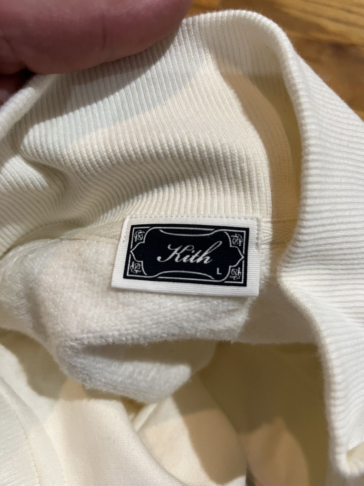 Kith KITH White/Cream Raglan Zip up. Size US L / EU 52-54 / 3 - 3 Thumbnail
