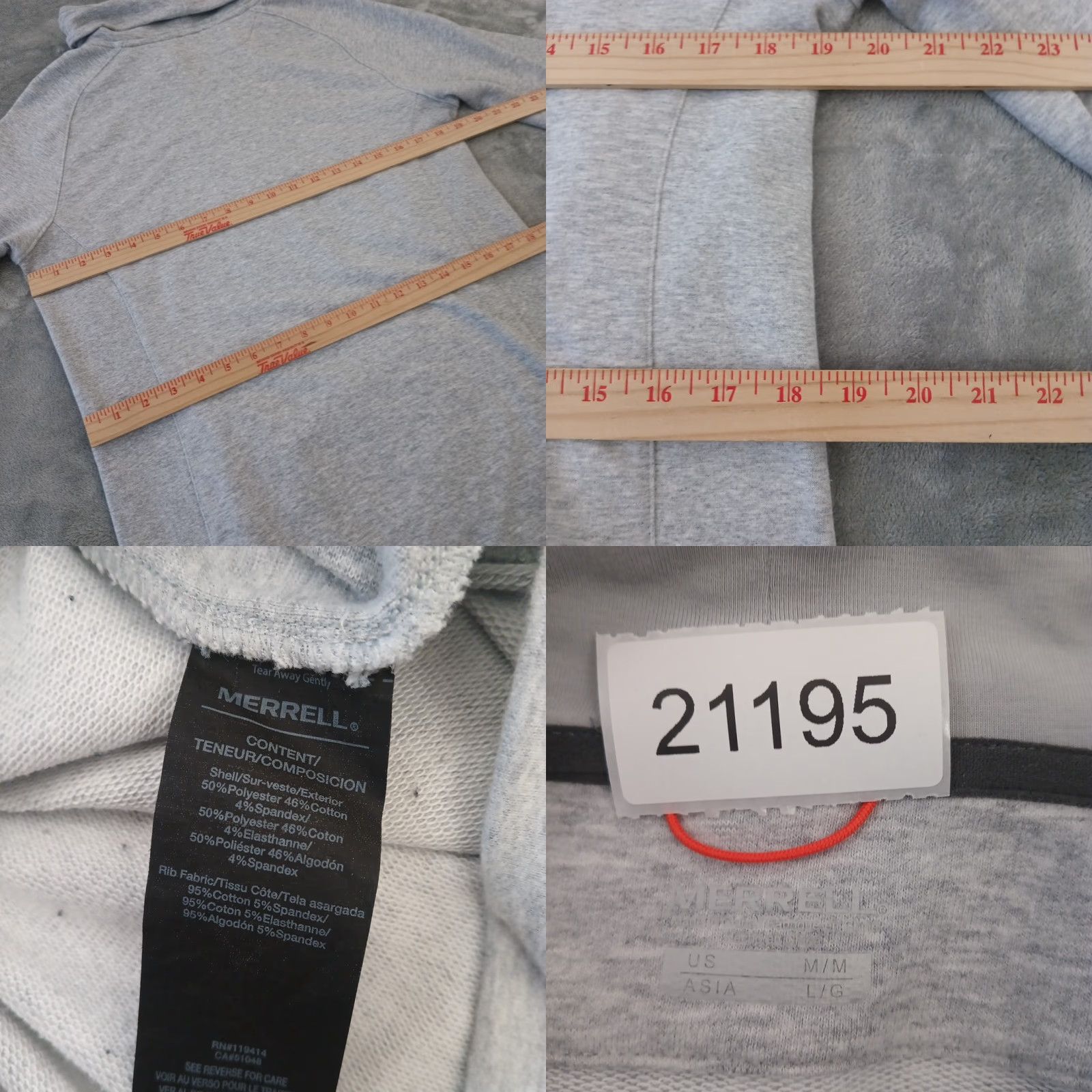 Merrell Merrell Sheath Dress Gray Medium Long Sleeve Turtleneck Pullover Pockets Womens Regular Knee Length Dress Size M / US 6-8 / IT 42-44 - 8 Thumbnail