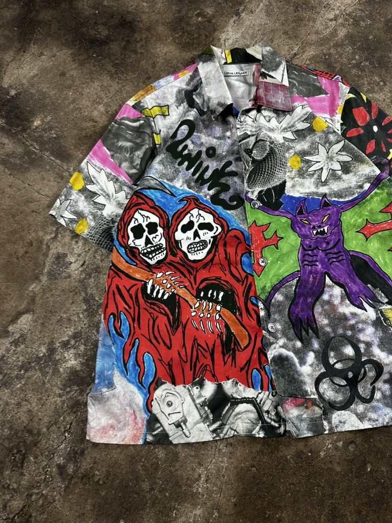 Our Legacy Our Legacy Skeleton Box Shortsleeve Shirt Size US M / EU 48-50 / 2 - 2 Thumbnail
