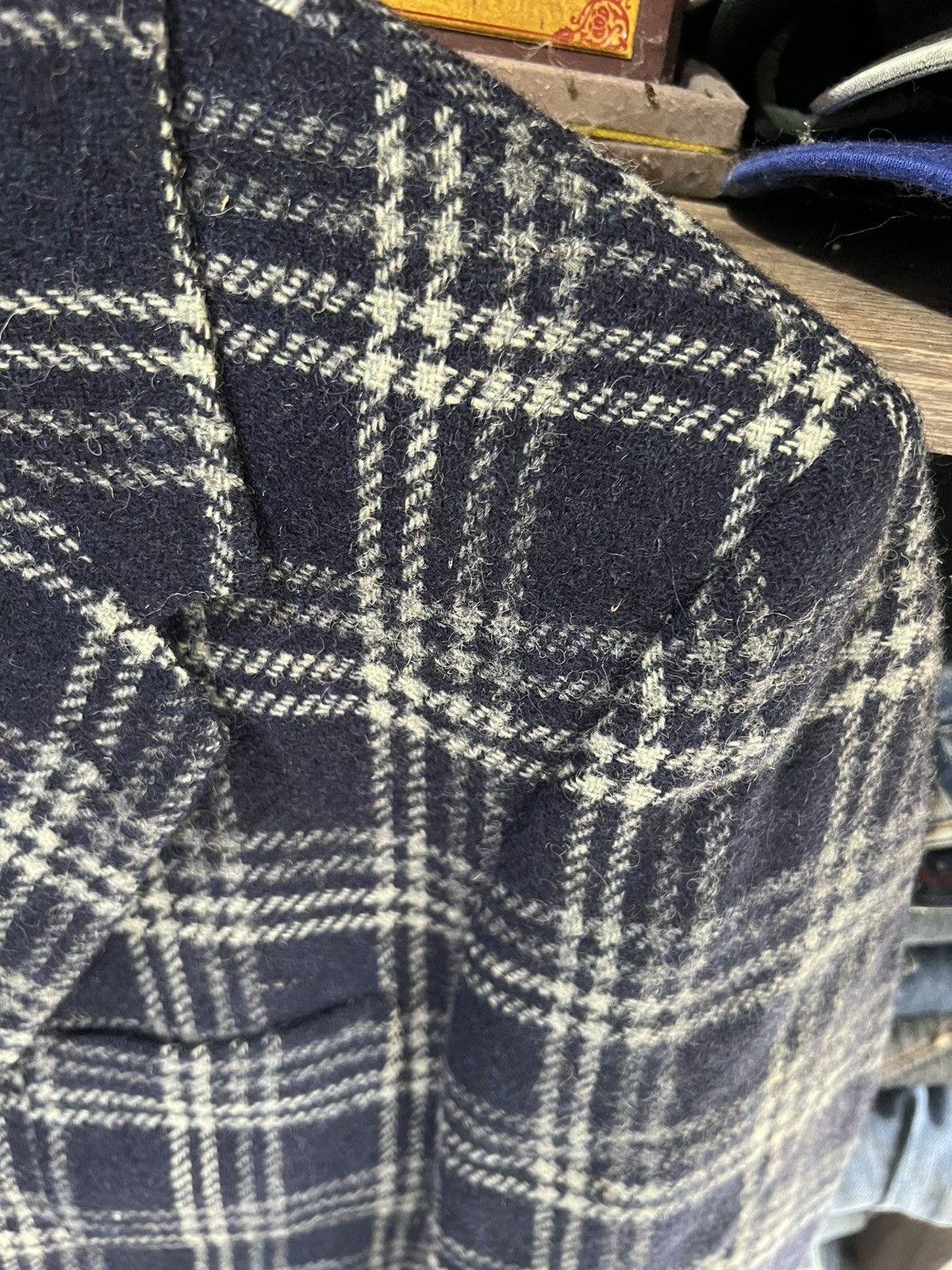 Harris Tweed 🔥Hand Woven Harris Tweed Knit Blazer Size 44S - 9 Thumbnail