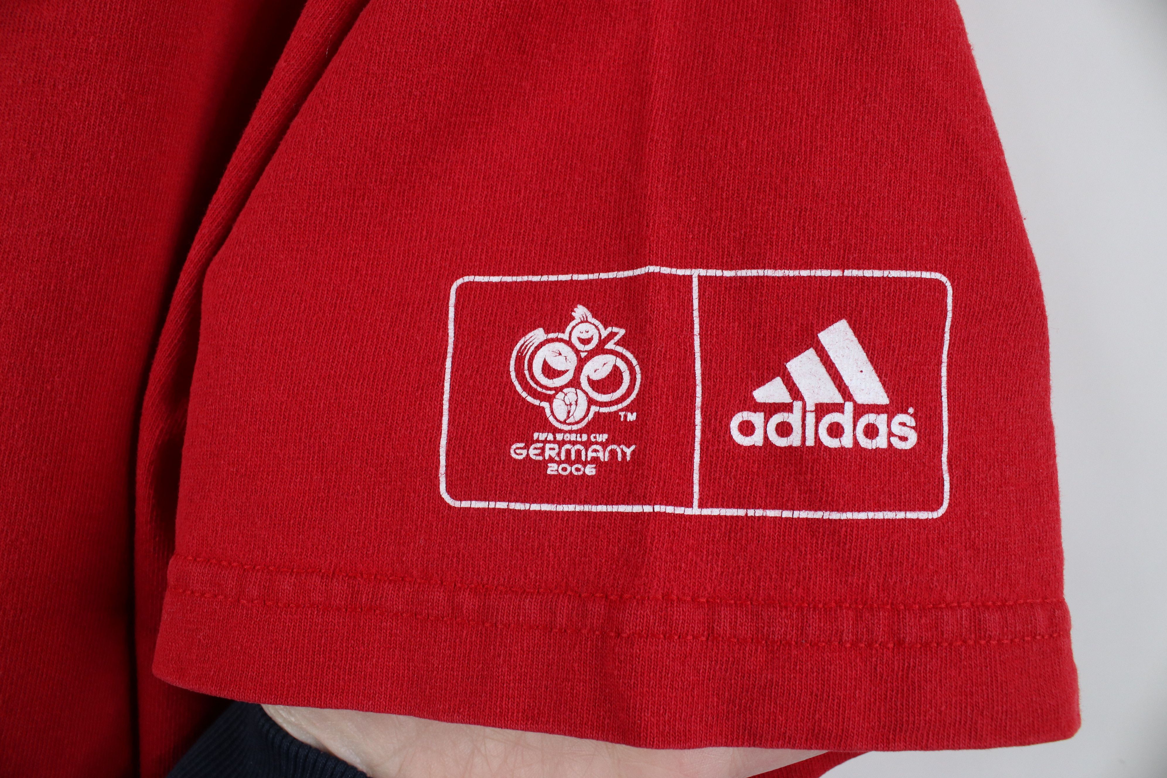 Adidas Vintage Y2K Adidas 2006 World Cup Germany Soccer T-Shirt Size US S / EU 44-46 / 1 - 4 Thumbnail