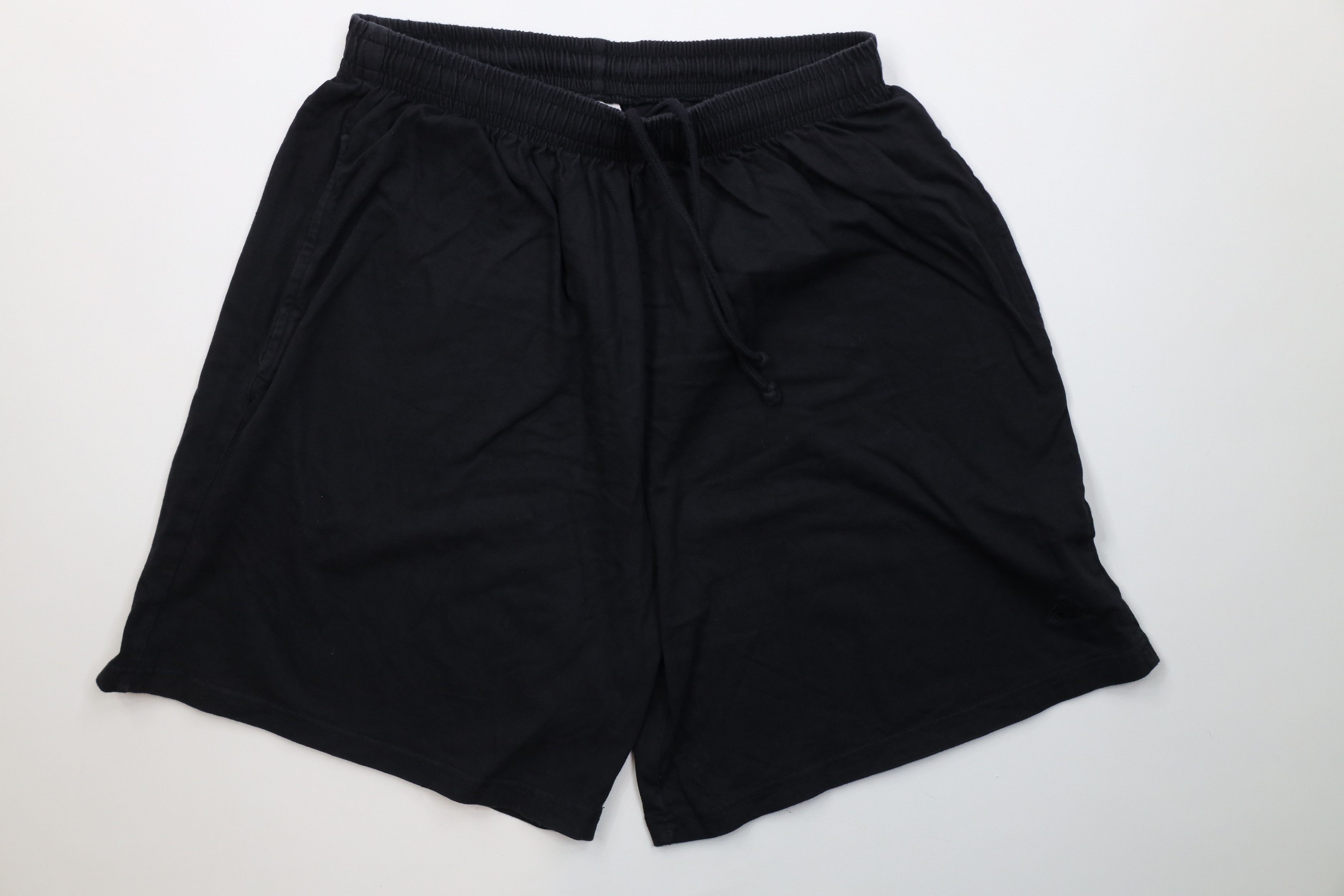 Vintage Vintage 90s Y2K Streetwear Cotton Above Knee Shorts Black Size US 36 / EU 52 - 1 Thumbnail