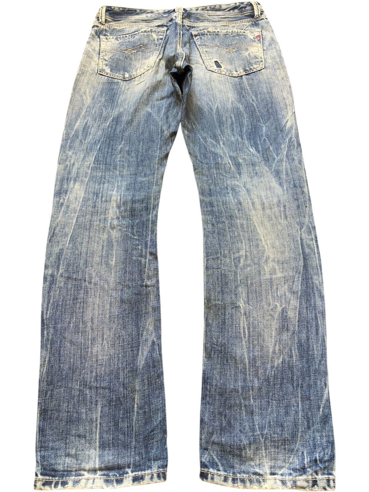 Replay Vintage Replay Leena Faded Wash Distressed Jeans Size 30" / US 8 / IT 44 - 2 Thumbnail