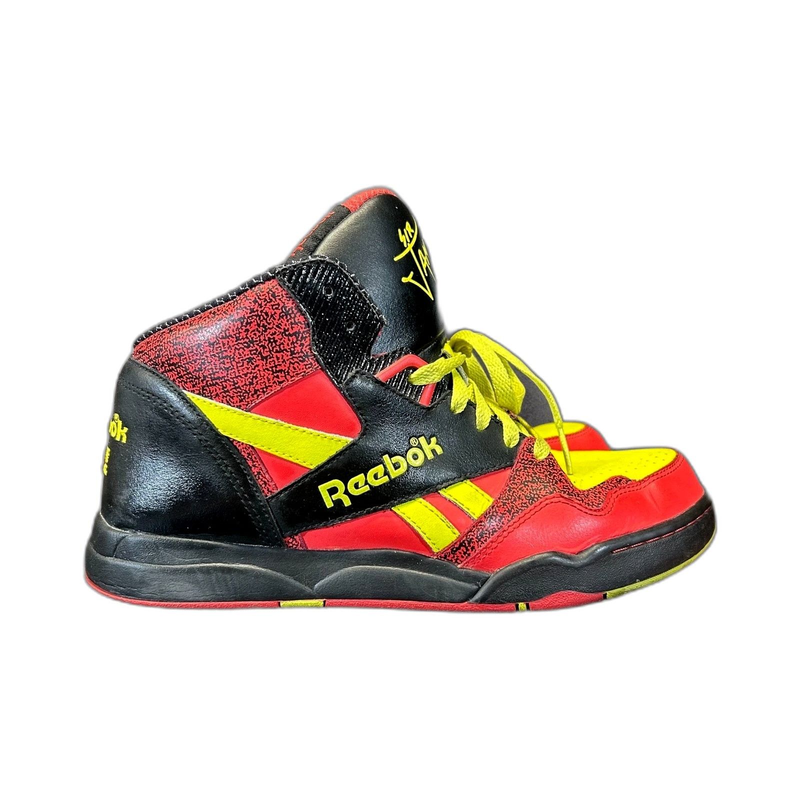 Reebok Reebok Sir Jam Size 6.5 Red Yellow 90s Hiphop Basketball Str Size US 6.5 / EU 39-40 - 1 Thumbnail