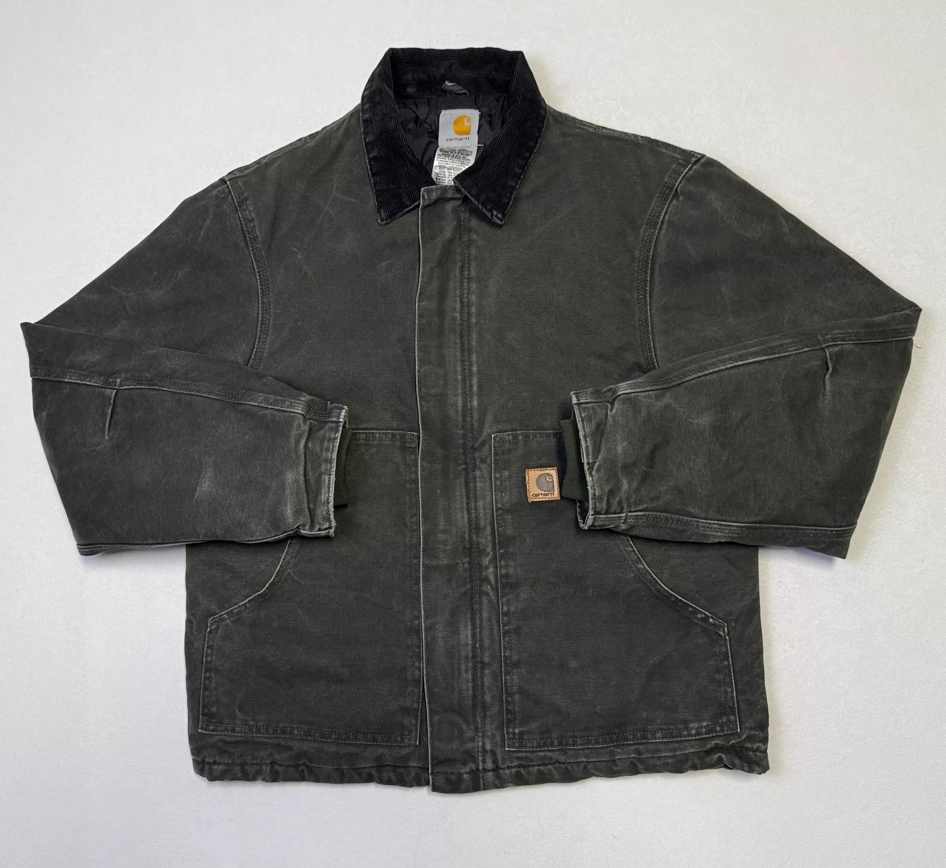 Carhartt Vintage Carhartt J22 Green M Heavy Washed Jacket Size US M / EU 48-50 / 2 - 1 Thumbnail