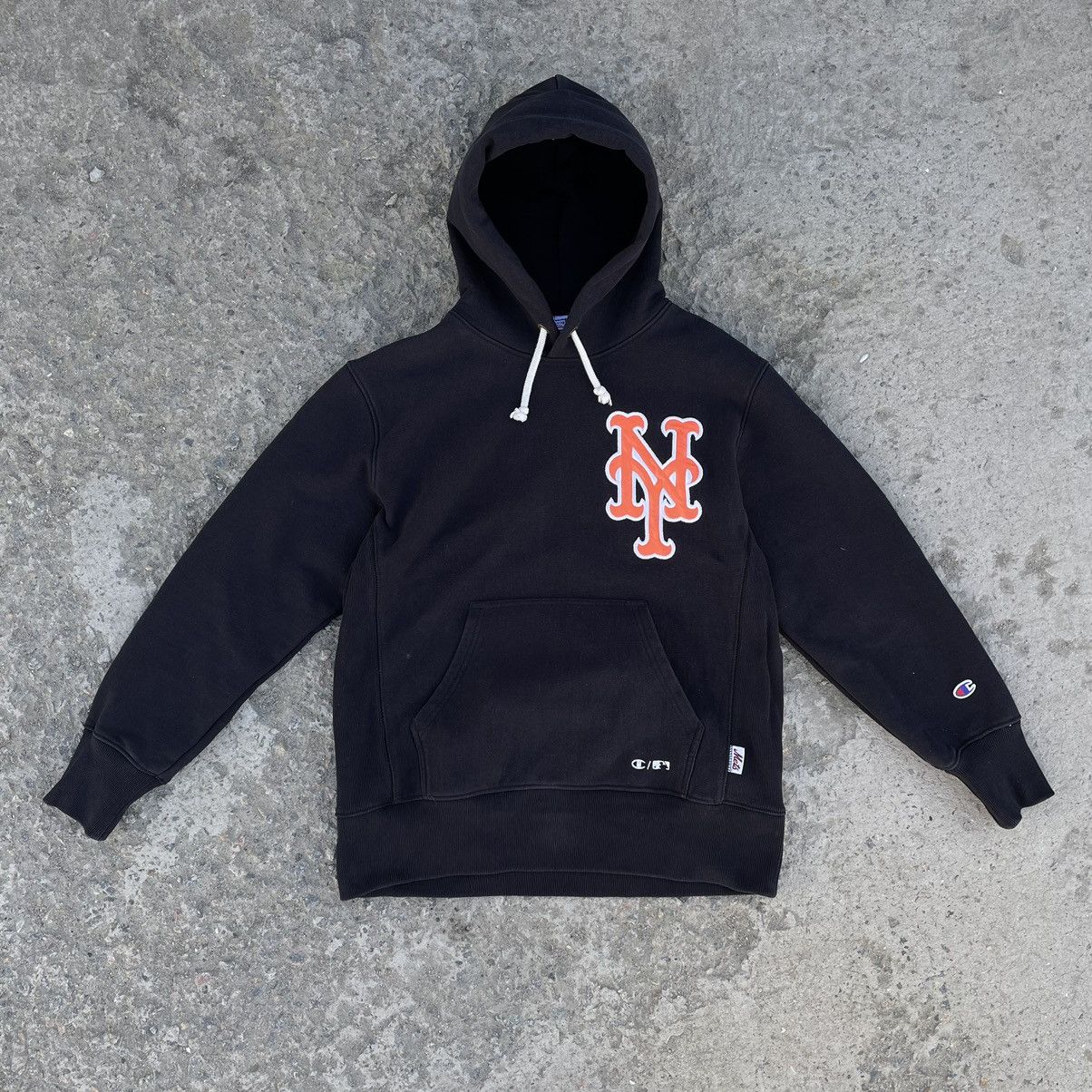 Champion × Vintage Vintage Hoodie Champion Baseball Mets Y2K Cotton USA 00s Size US L / EU 52-54 / 3 - 1 Thumbnail