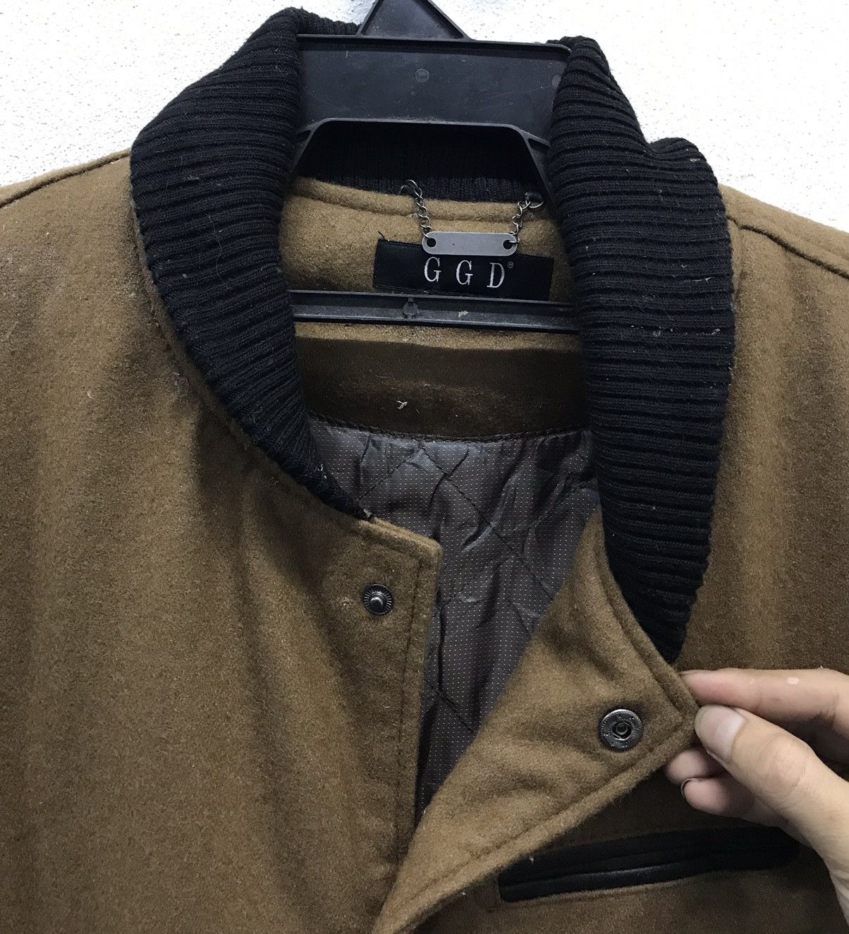 Leather Vintage GGD Varsity Jacket Size US M / EU 48-50 / 2 - 4 Thumbnail