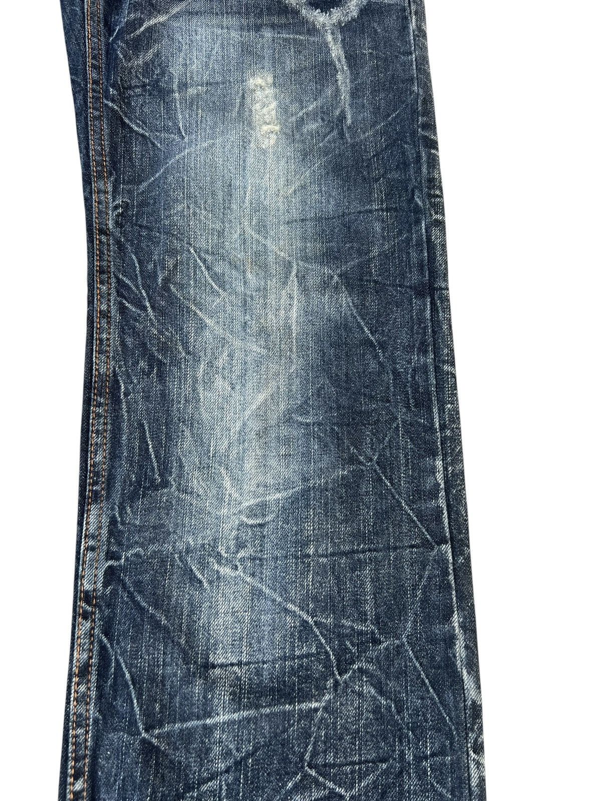 14th Addiction Double Waist Nylaus Clothing Dirty Mud Discharge Denim Jeans Size US 30 / EU 46 - 12 Thumbnail