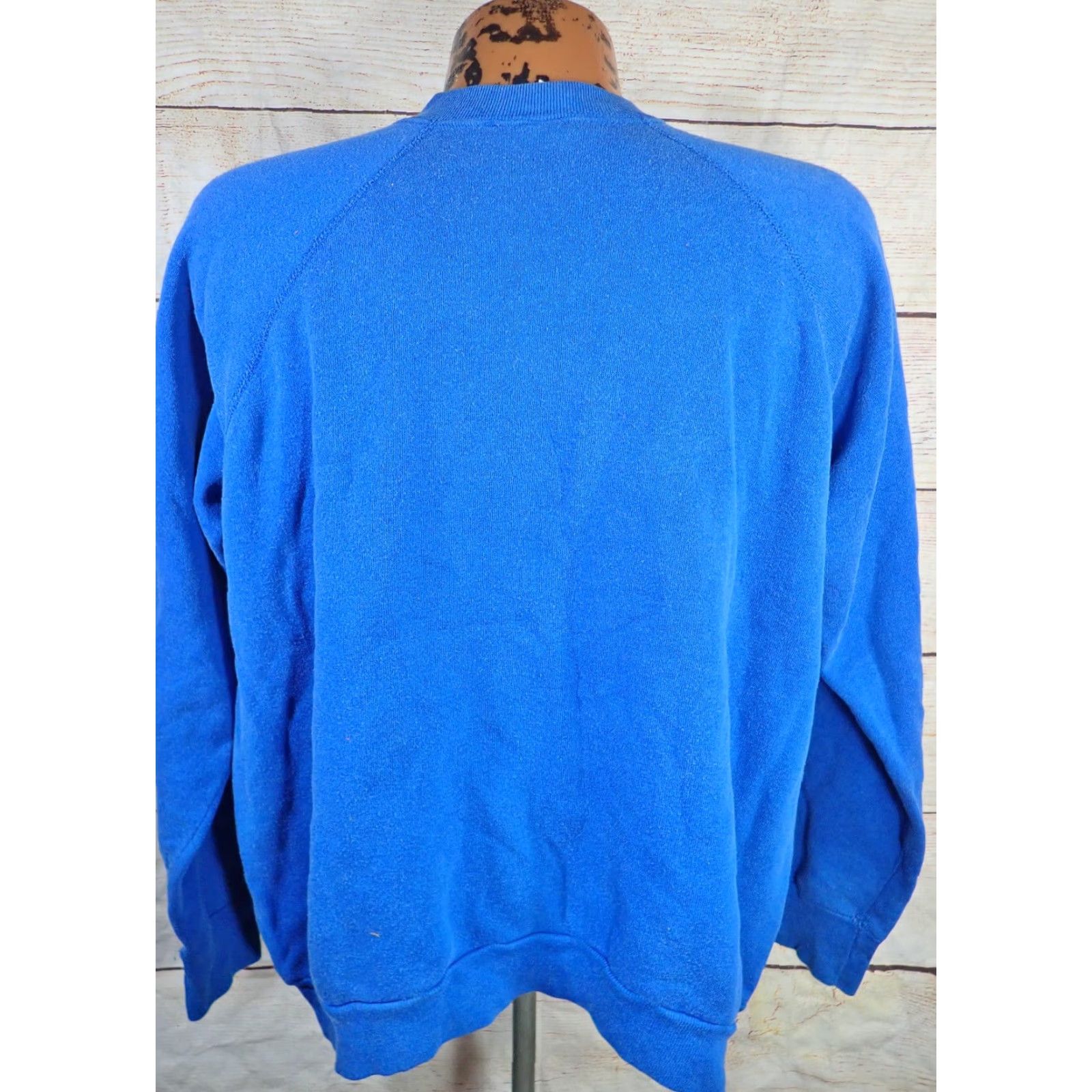 Tultex VINTAGE Tultex 60's 70's Blue Raglan Sweatshirt XL Mens Size US XL / EU 56 / 4 - 3 Thumbnail