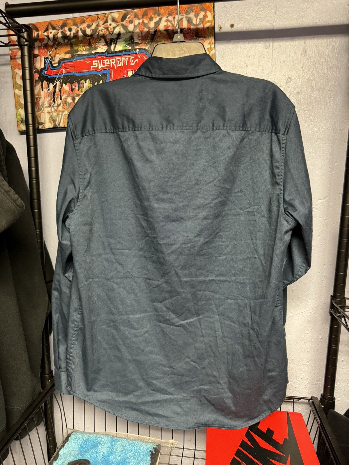 Supreme Supreme Racing Logo Work Shirt Navy Large Size US L / EU 52-54 / 3 - 6 Thumbnail