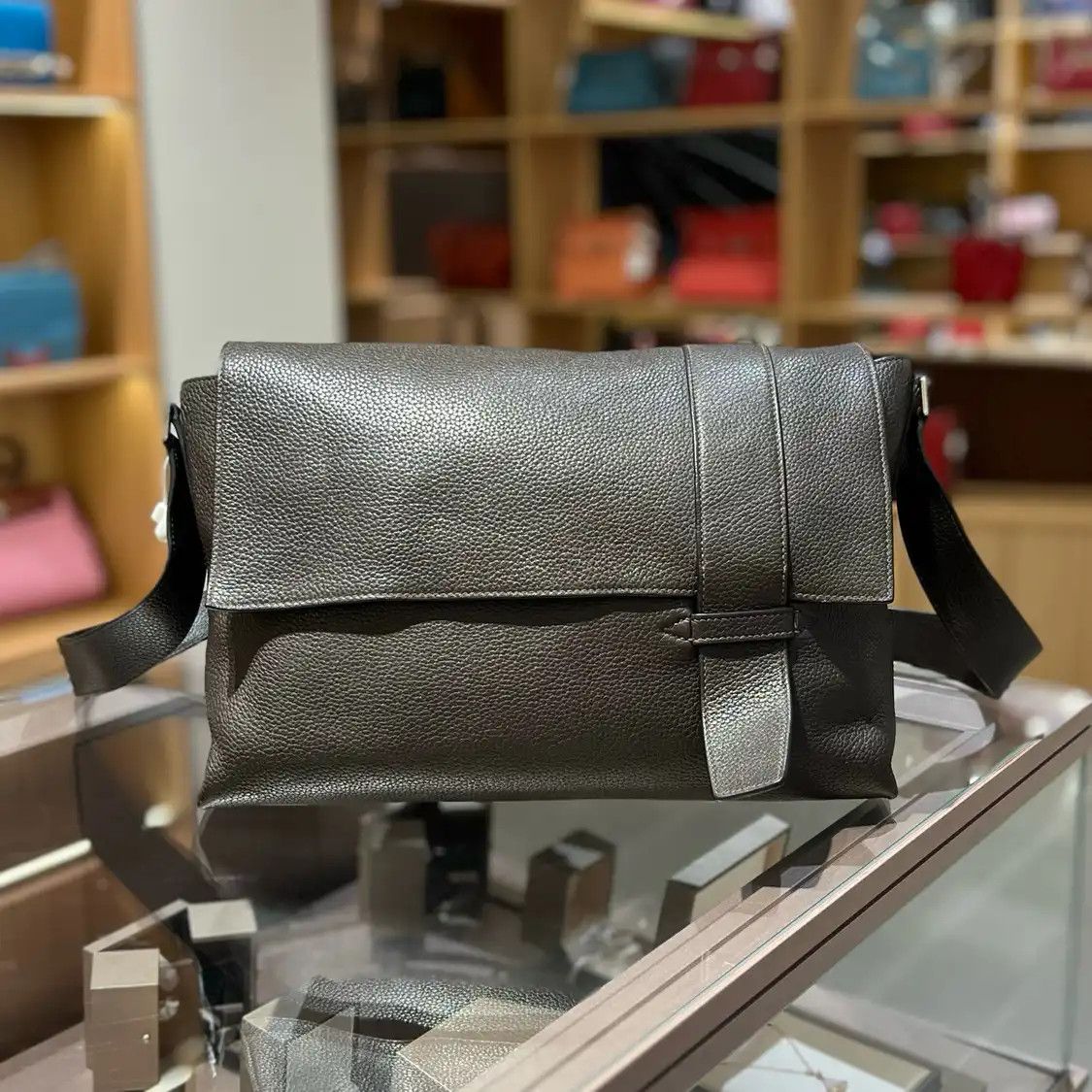 Hermes Hermes Aifred 35 stone Graphite Clemence cowhide leather handbag silver hardware Size ONE SIZE - 1 Thumbnail