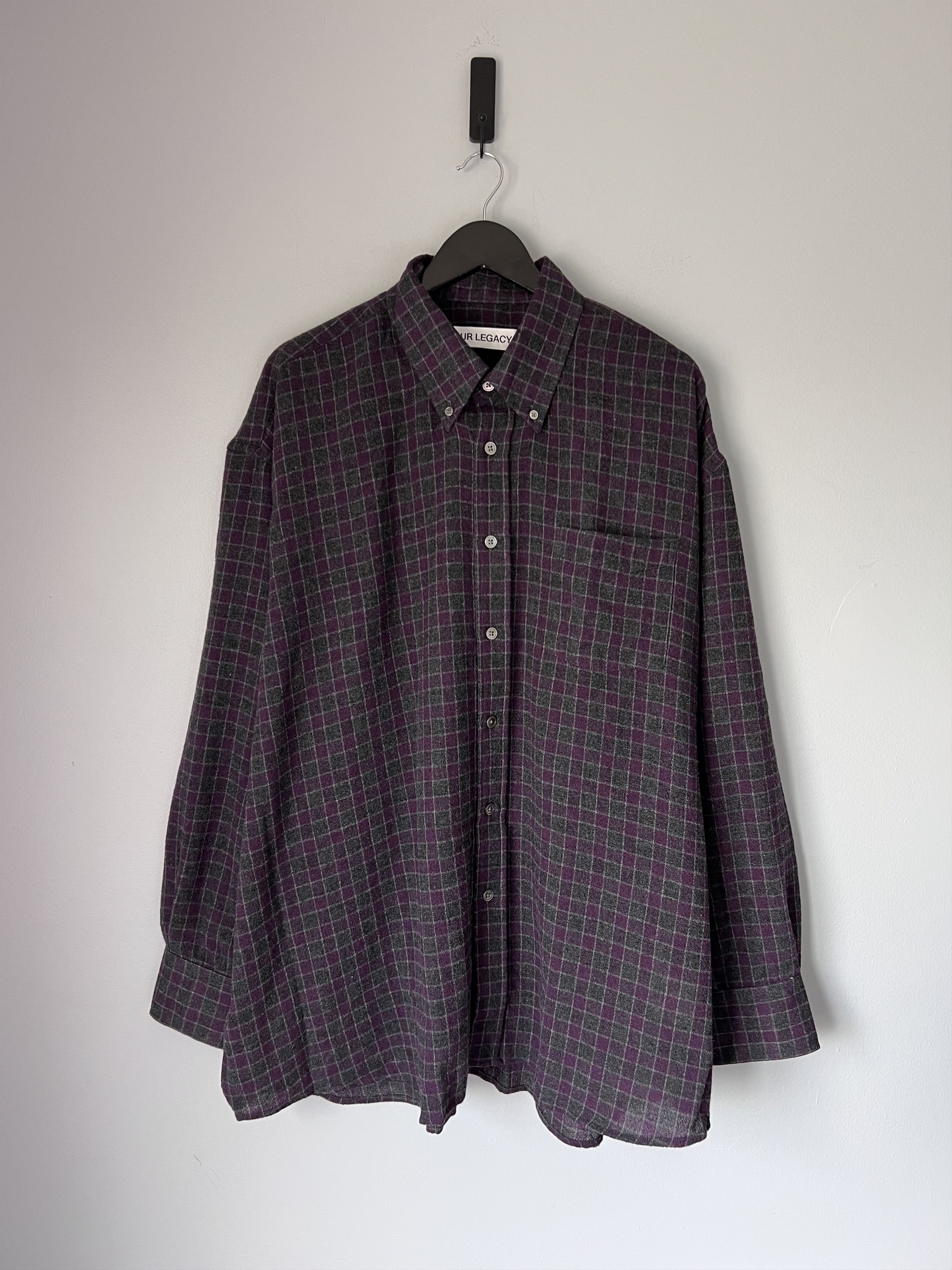 トップス our legacyCLOTH CHECK DARLING SHIRT 46 Our Legacy - Darling Shirt Black/White Table Cloth Check