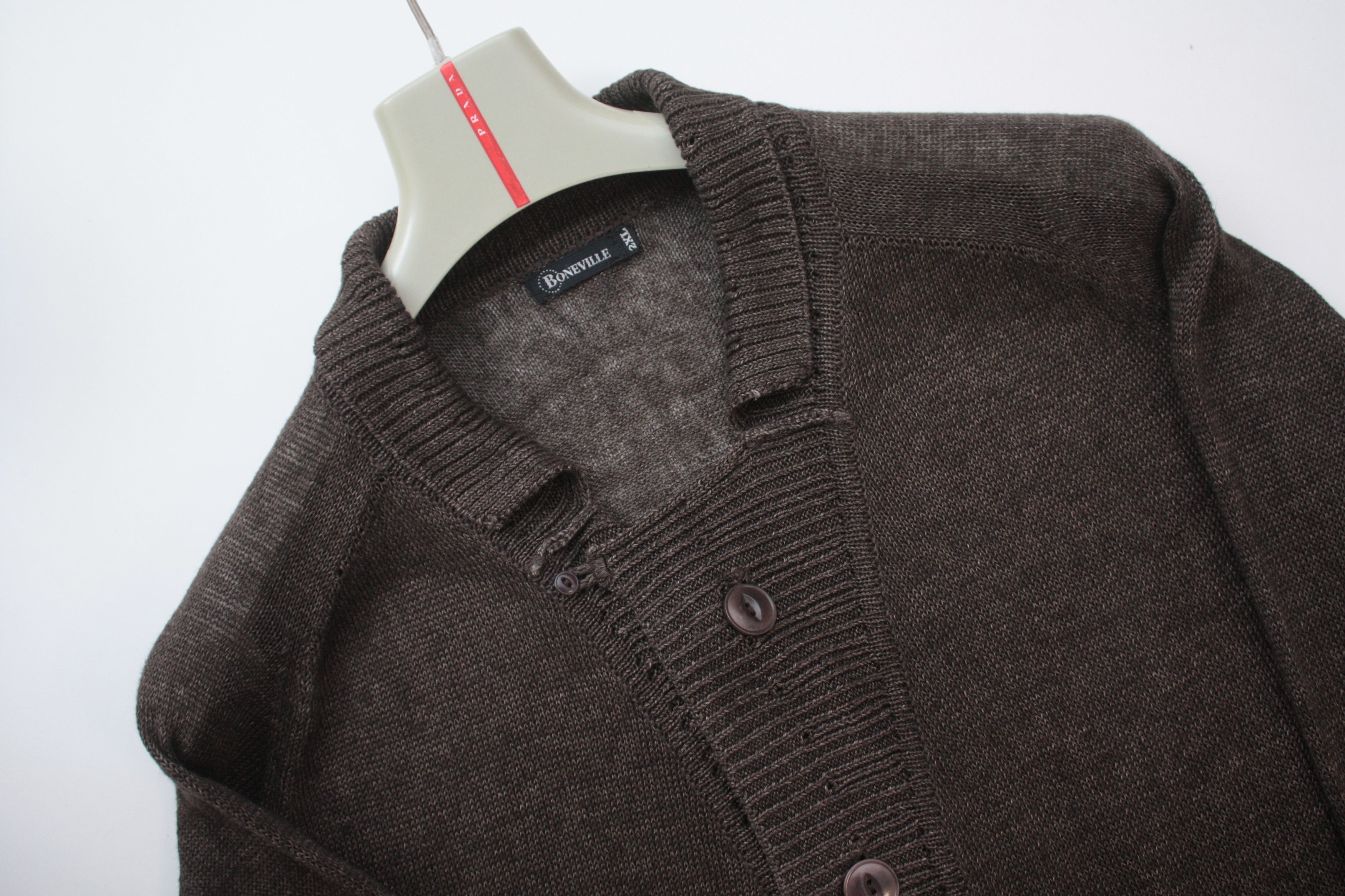 Boneville Vintage Linen Knitted Sweater 2XL Made In Portugal