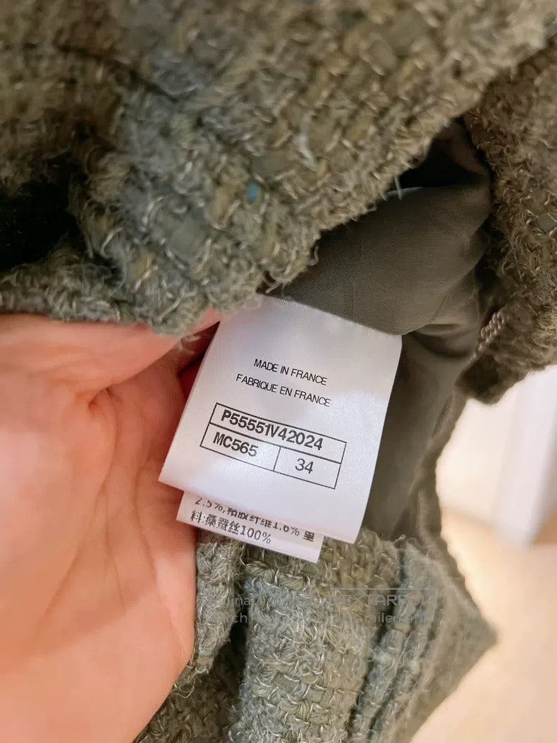 Chanel Chanel Cuban series green tweed jacket Size XXS / US 00 / IT 34 - 7 Thumbnail