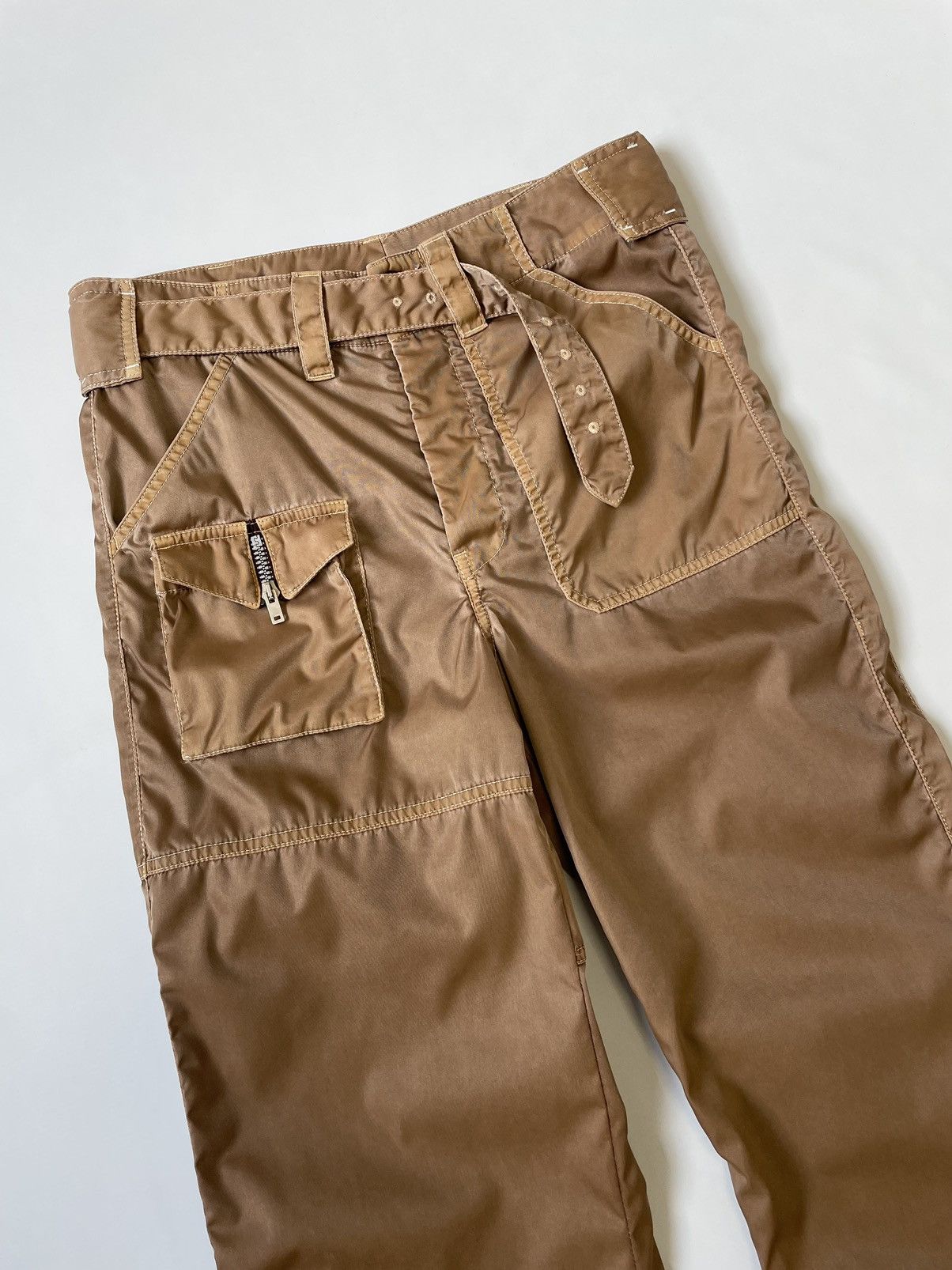 Maison Margiela Sample Over Dyed Nylon Cargo Trousers Size US 32 / EU 48 - 10 Thumbnail