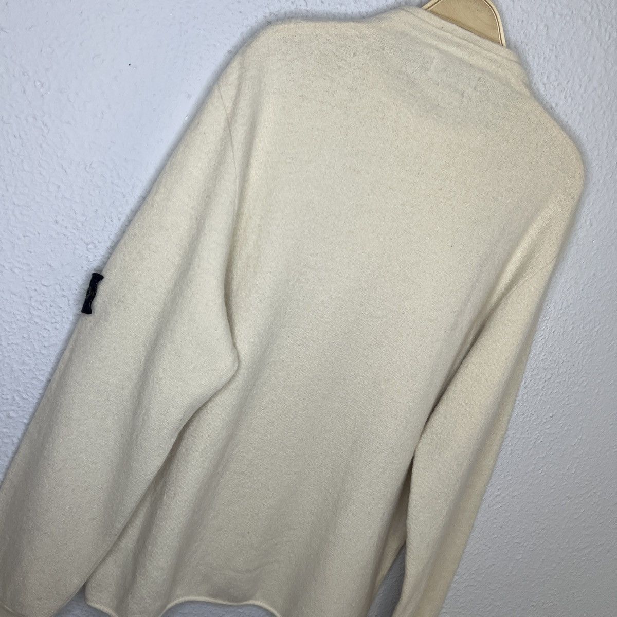 Stone Island Vintage Stone Island Jumper Sweater Knit Wool Beige Badge Size US M / EU 48-50 / 2 - 11 Thumbnail