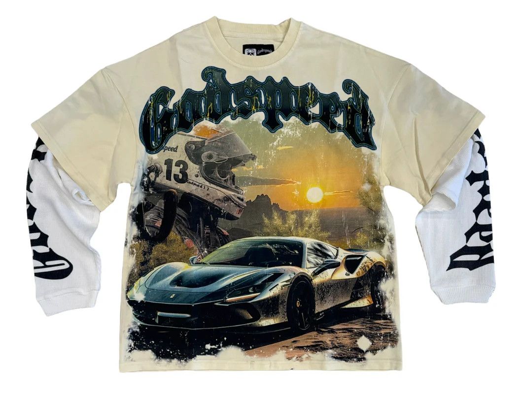 Godspeed Godspeed Sunset Drift Thermal L/S T-Shirt "Bone" Size US XXL / EU 58 / 5 - 1 Thumbnail