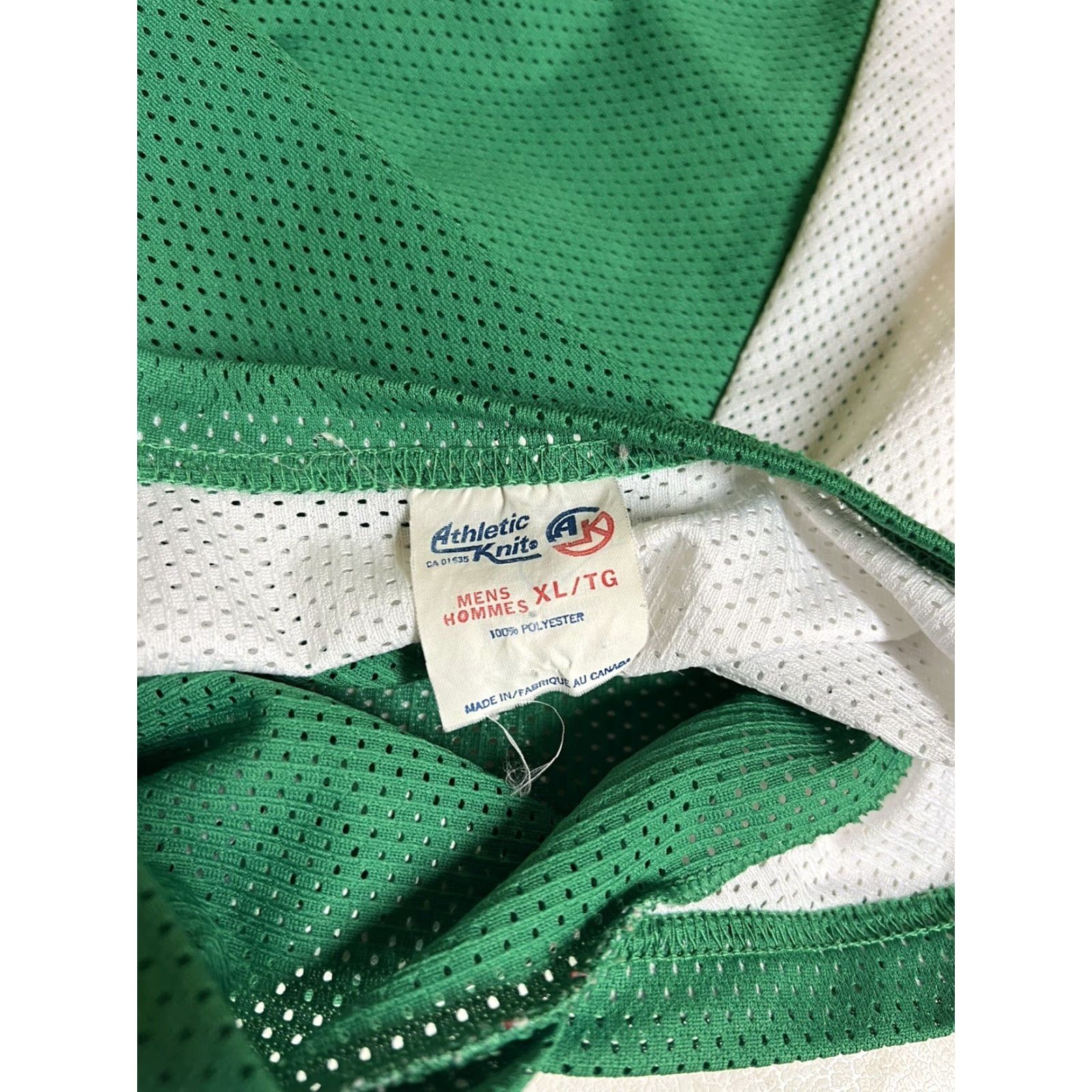 Vintage VINTAGE Athletic Knit Jersey XL Men Hockey Jersey Green White Sports 3/4 Sleeve Knit V-Neck Athletic Knit Jersey Size US XL / EU 56 / 4 - 4 Thumbnail