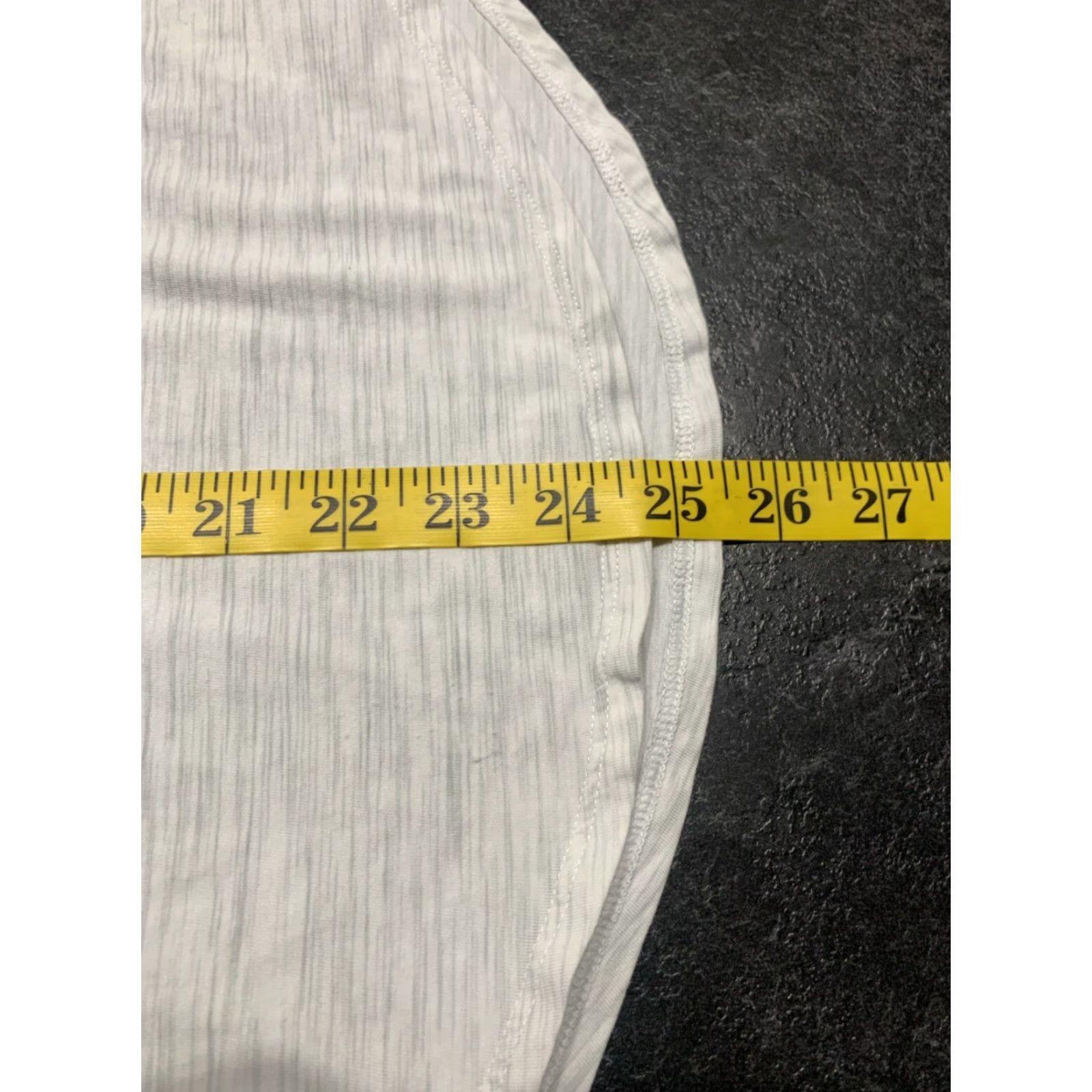 Lululemon Lululemon T-Shirt Women Size 6 Activewear Short Sleeve Boat Neck Striped Heathered Cotton Blend Pullover 90s Size M / US 6-8 / IT 42-44 - 7 Thumbnail