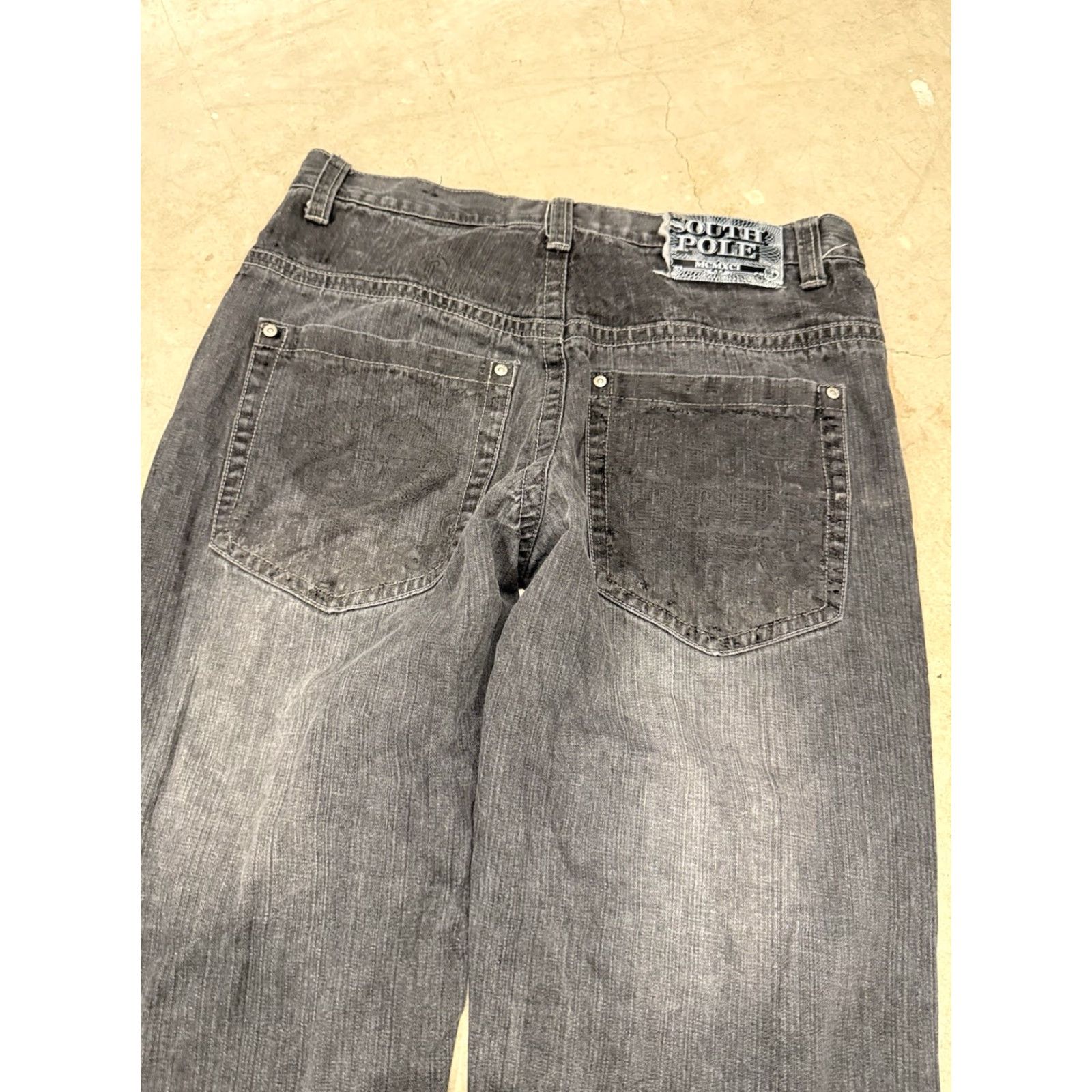 Southpole VINTAGE Southpole Xclusive Jeans 36x32 Baggy Charcoal Dark Grey Y2k Hip Hop 90s Jeans Mens Regular 5-Pocket Size US 36 / EU 52 - 5 Thumbnail