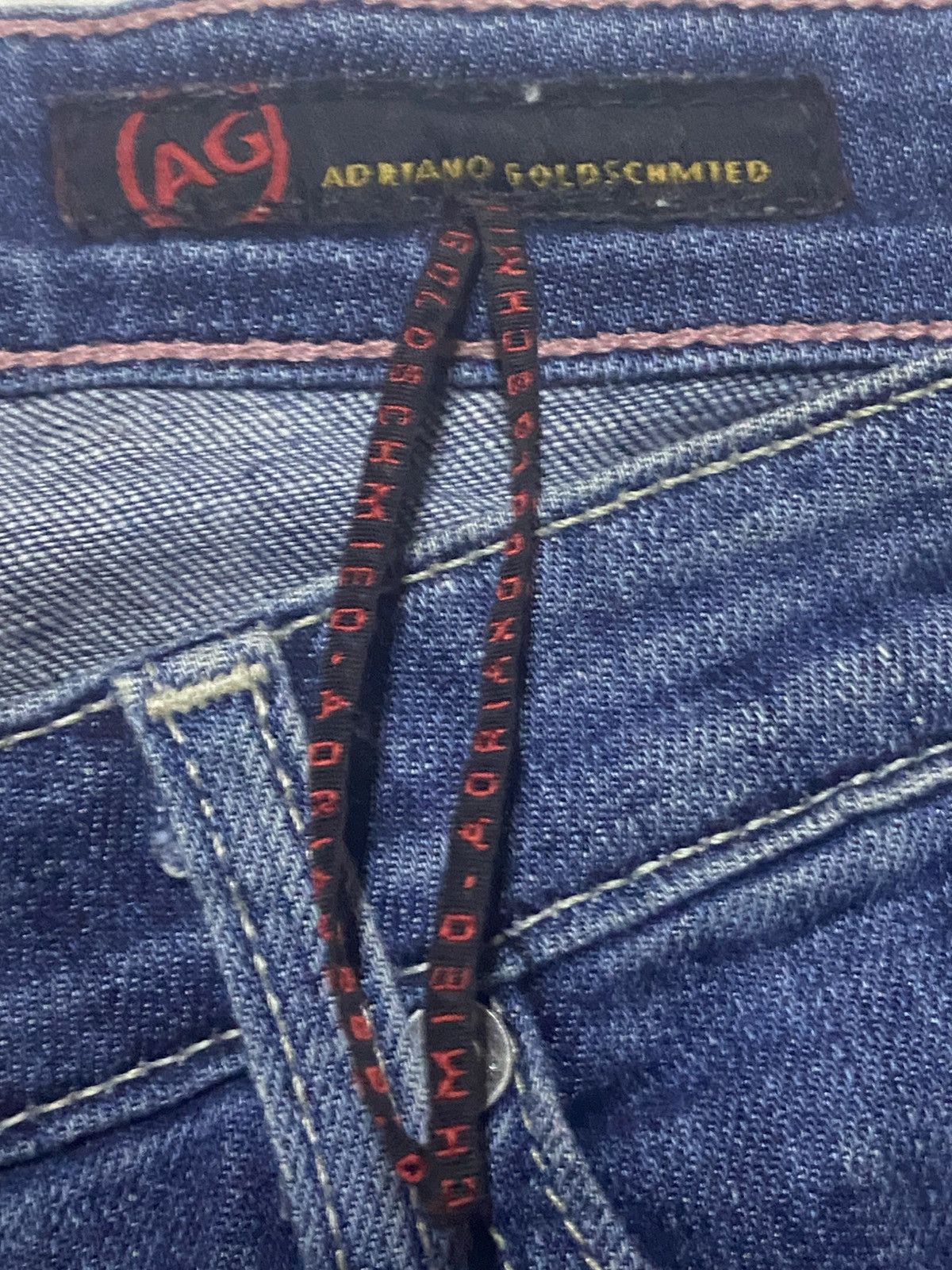 AG Adriano Goldschmied Vintage Adriano the Angle Blue Wash Flare Jeans Size US 35 - 9 Thumbnail