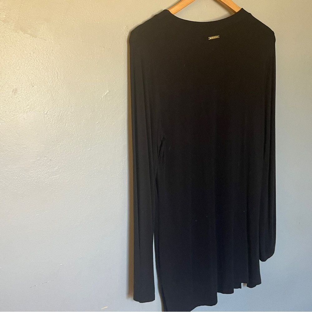 Designer Michael Kors Black Top Dress with Gold Chain Size Medium Size M / US 6-8 / IT 42-44 - 5 Thumbnail