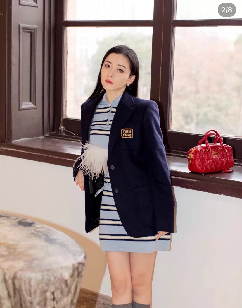 Miu Miu MIU MIU Logo Blazer Women's 38 New With Tags Size XS / US 0-2 / IT 36-38 - 4 Thumbnail