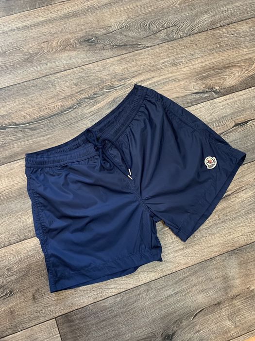 Moncler Logo-Patch Swim Shorts