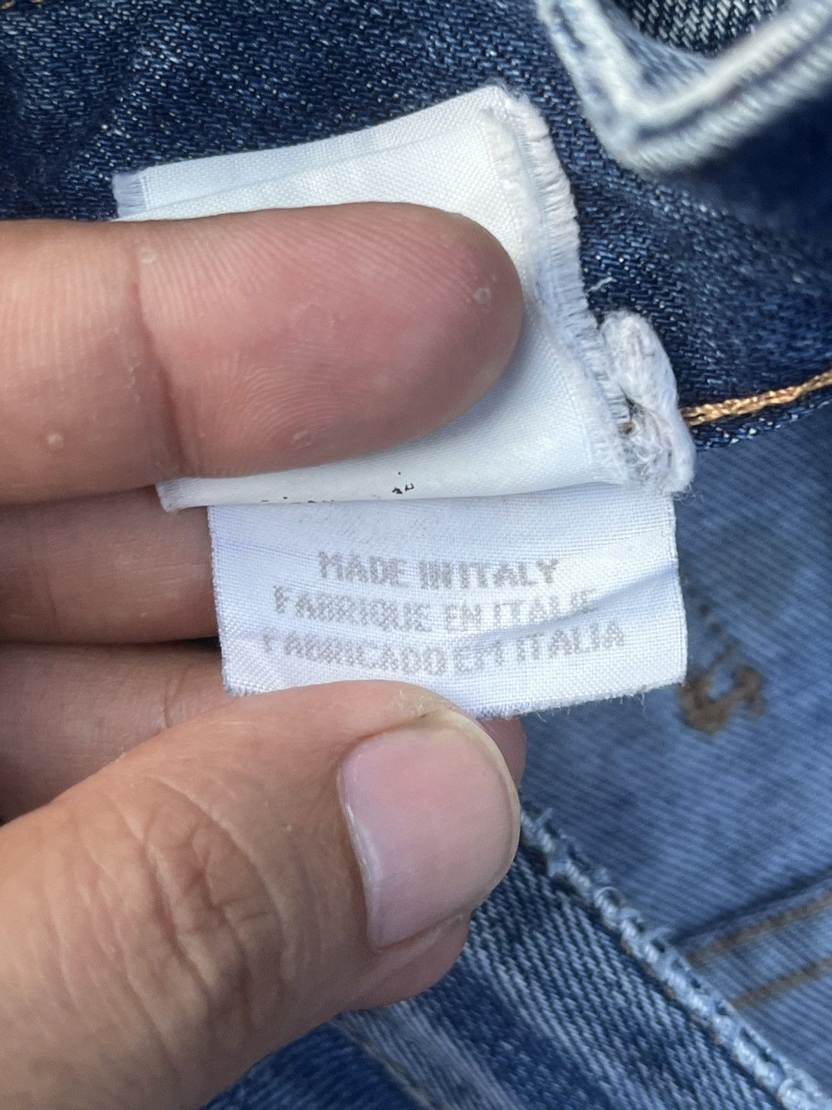 Replay Vintage Made in Italy Reply Blue Washed Mid Rise Flare Jeans Size US 30 / EU 46 - 11 Thumbnail