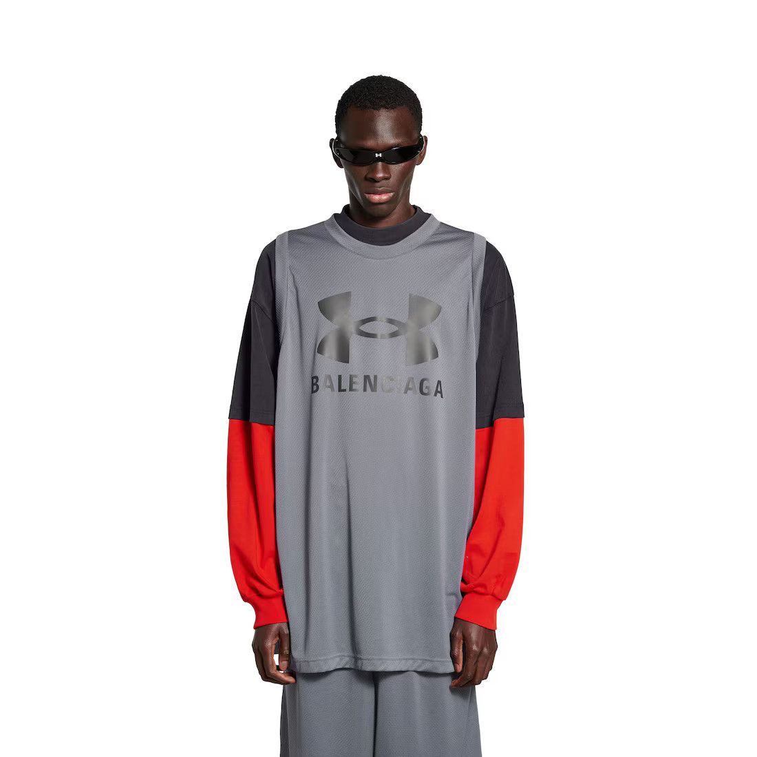 Balenciaga × Under Armour o1bcso1str0525 Under Armour® Triple Layered T-Shirt Size US M / EU 48-50 / 2 - 4 Thumbnail