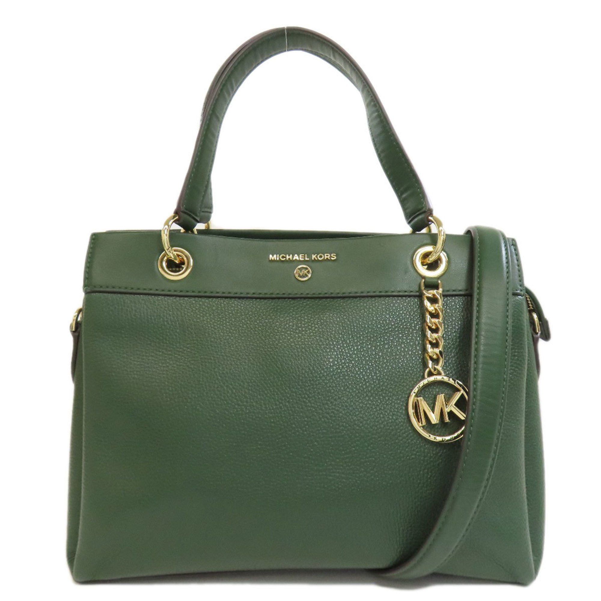 Michael Kors Leather Tote Bag For Women in Green