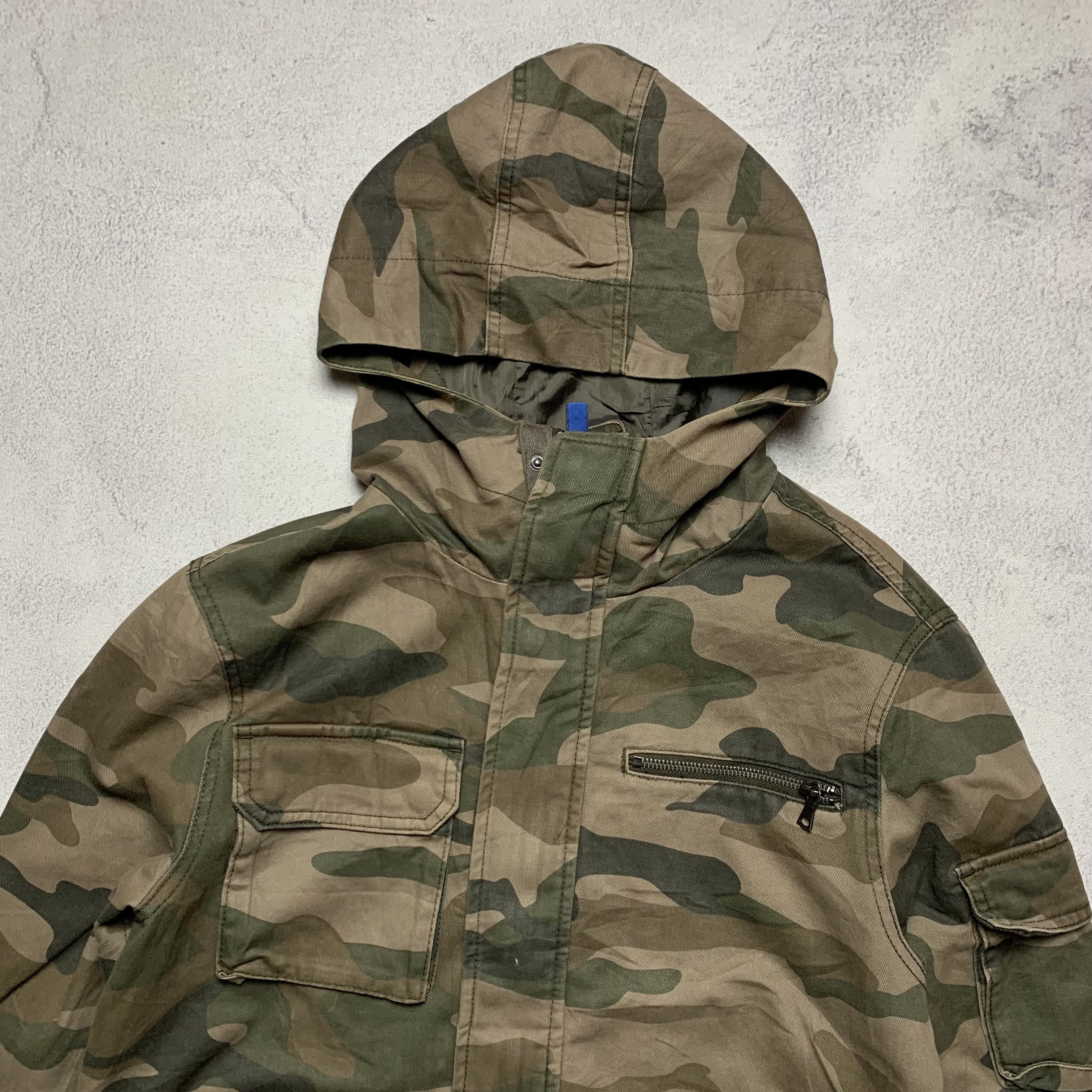 H&M H&M Camo Parka Fishtail Jacket Size US S / EU 44-46 / 1 - 2 Thumbnail