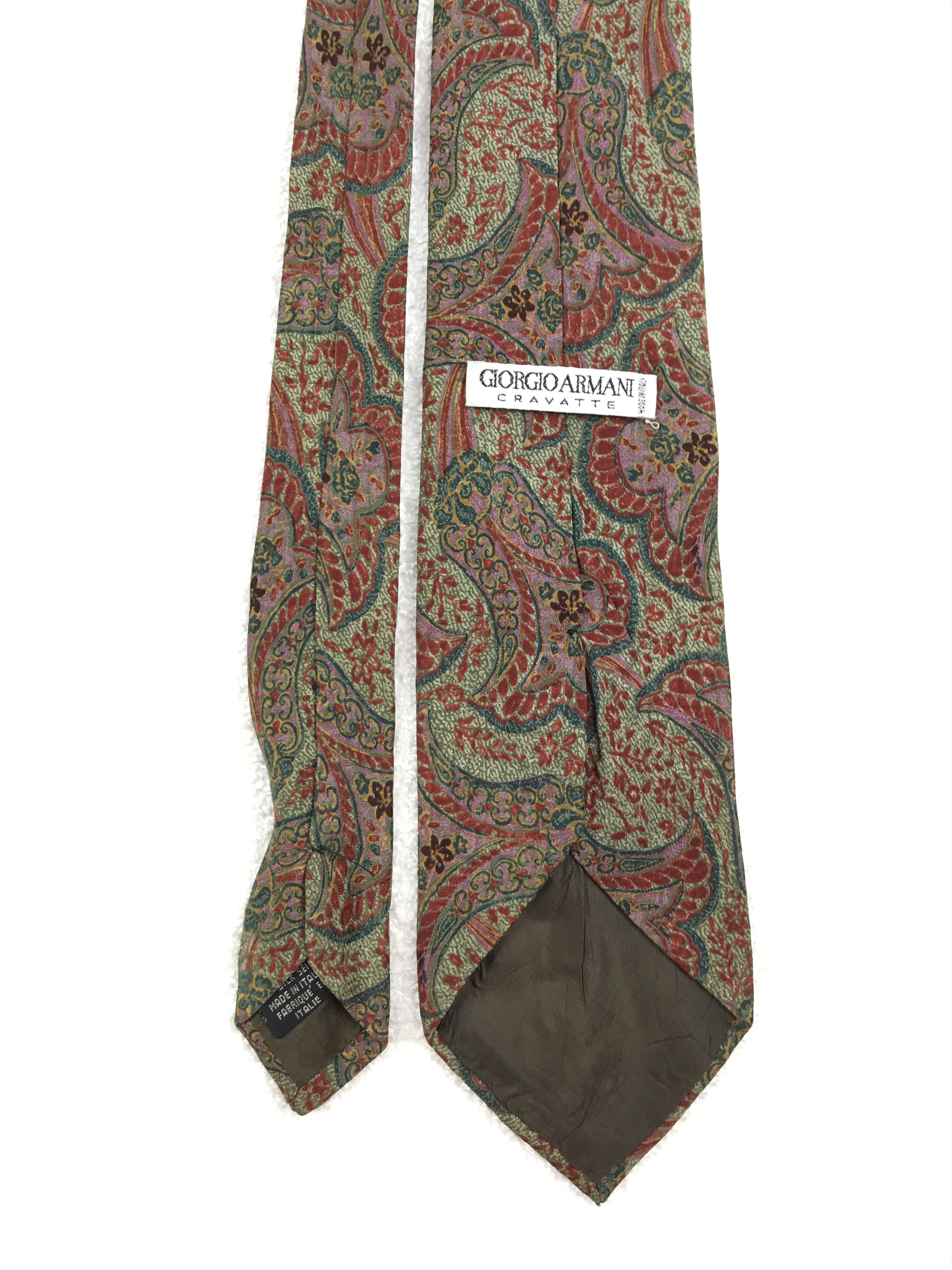 Giorgio Armani × Vintage Vintage Giorgio Armani Silk Necktie Size ONE SIZE - 4 Thumbnail