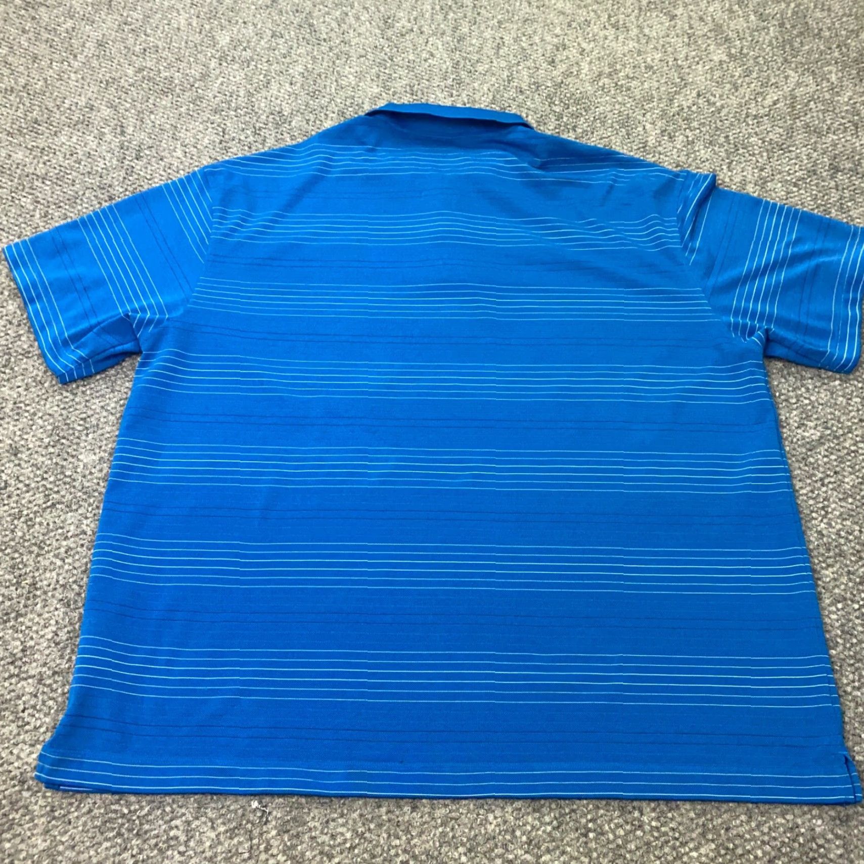 Nike Nike Golf Shirt Mens XXL Blue Striped Polo Embroidered Swoosh Logo Nike FitDry Polo Shirt Mens 2XL Blue Nike Golf Embroidered Swoosh Logo Golf Shirt Size US XXL / EU 58 / 5 - 6 Thumbnail